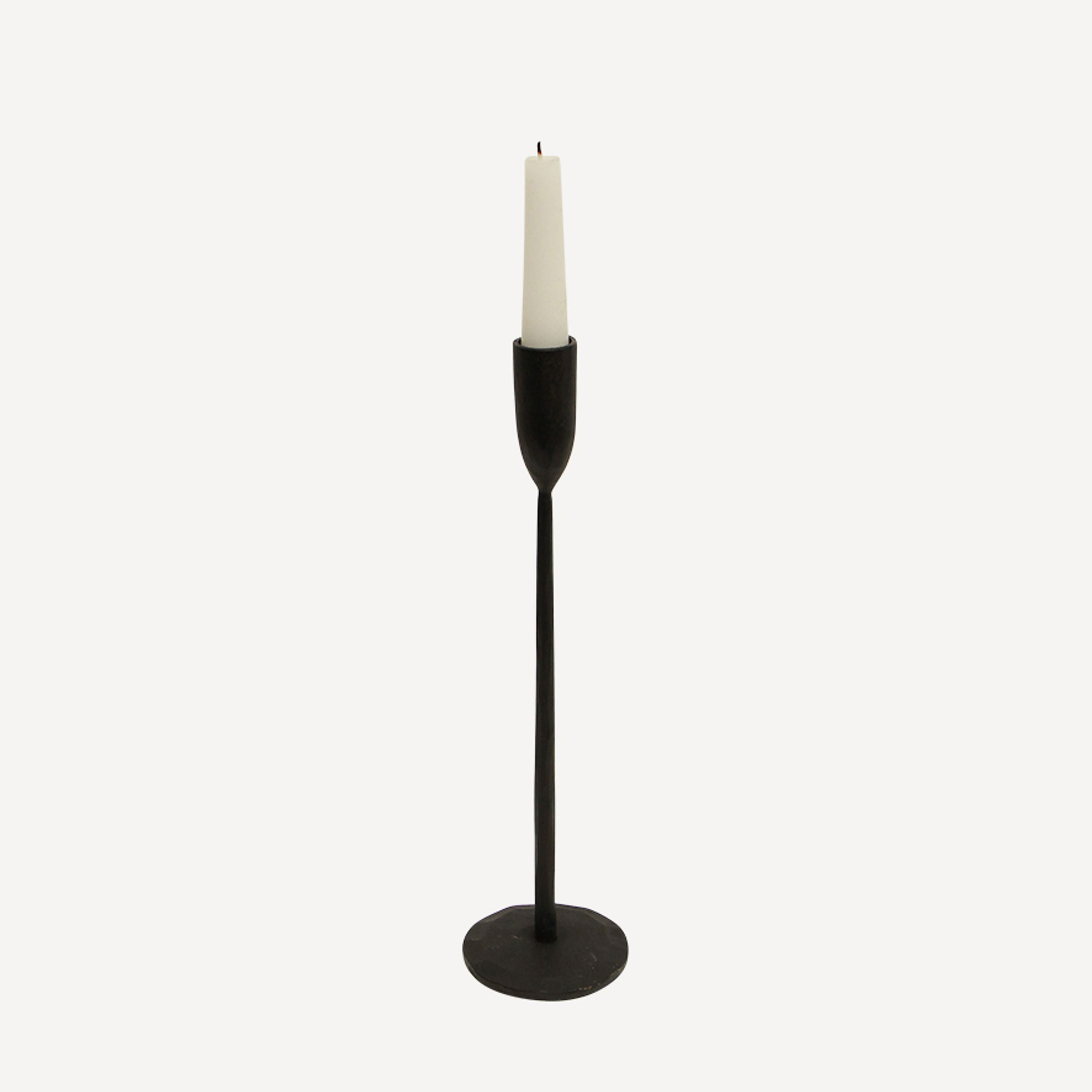 French Country Dax Black Candle Holder Medium