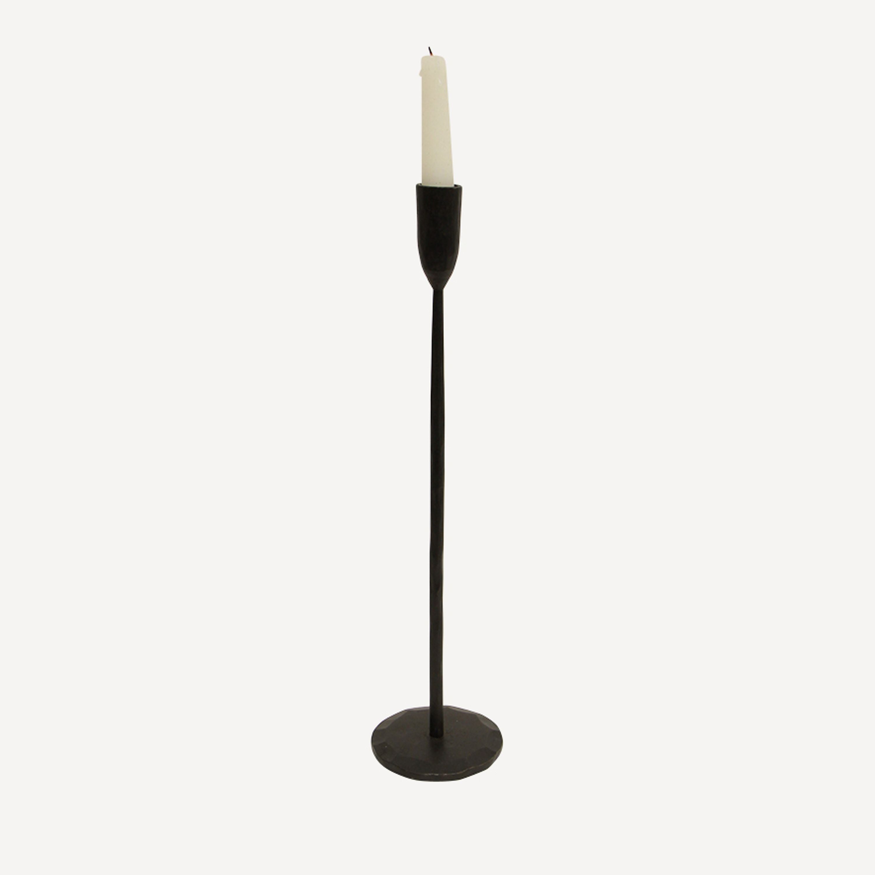 French Country Dax Black Candle Holder Large