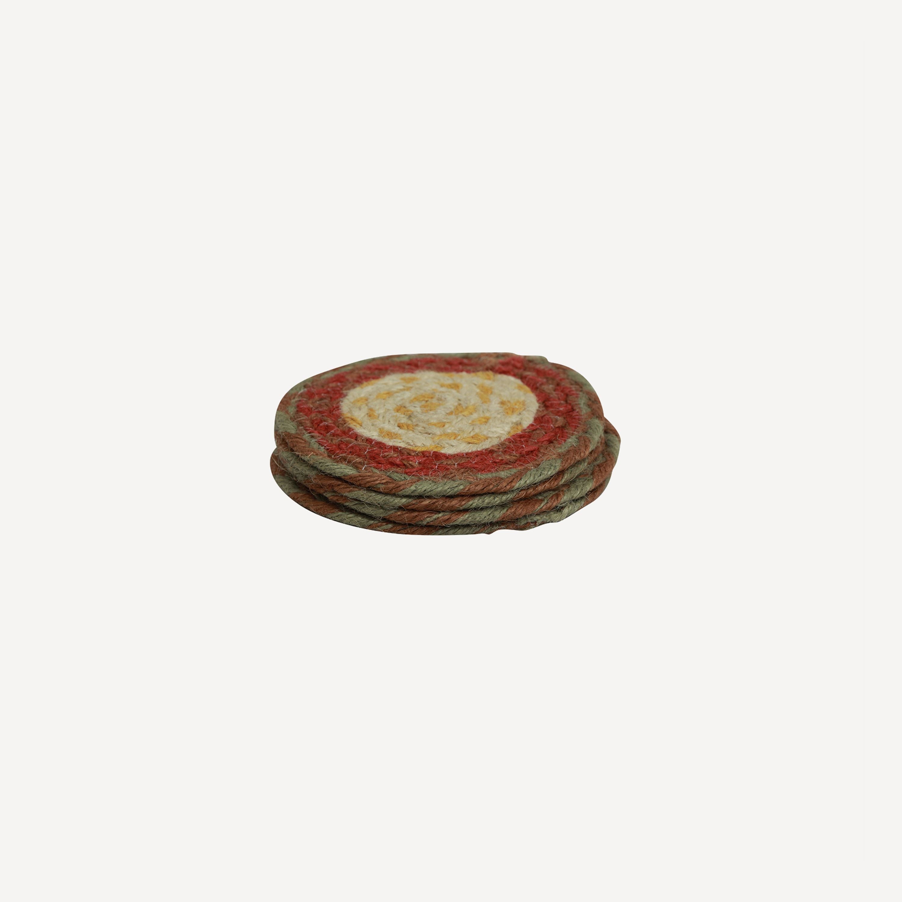 French Country Atika Seagrass Coaster (4 Pack)