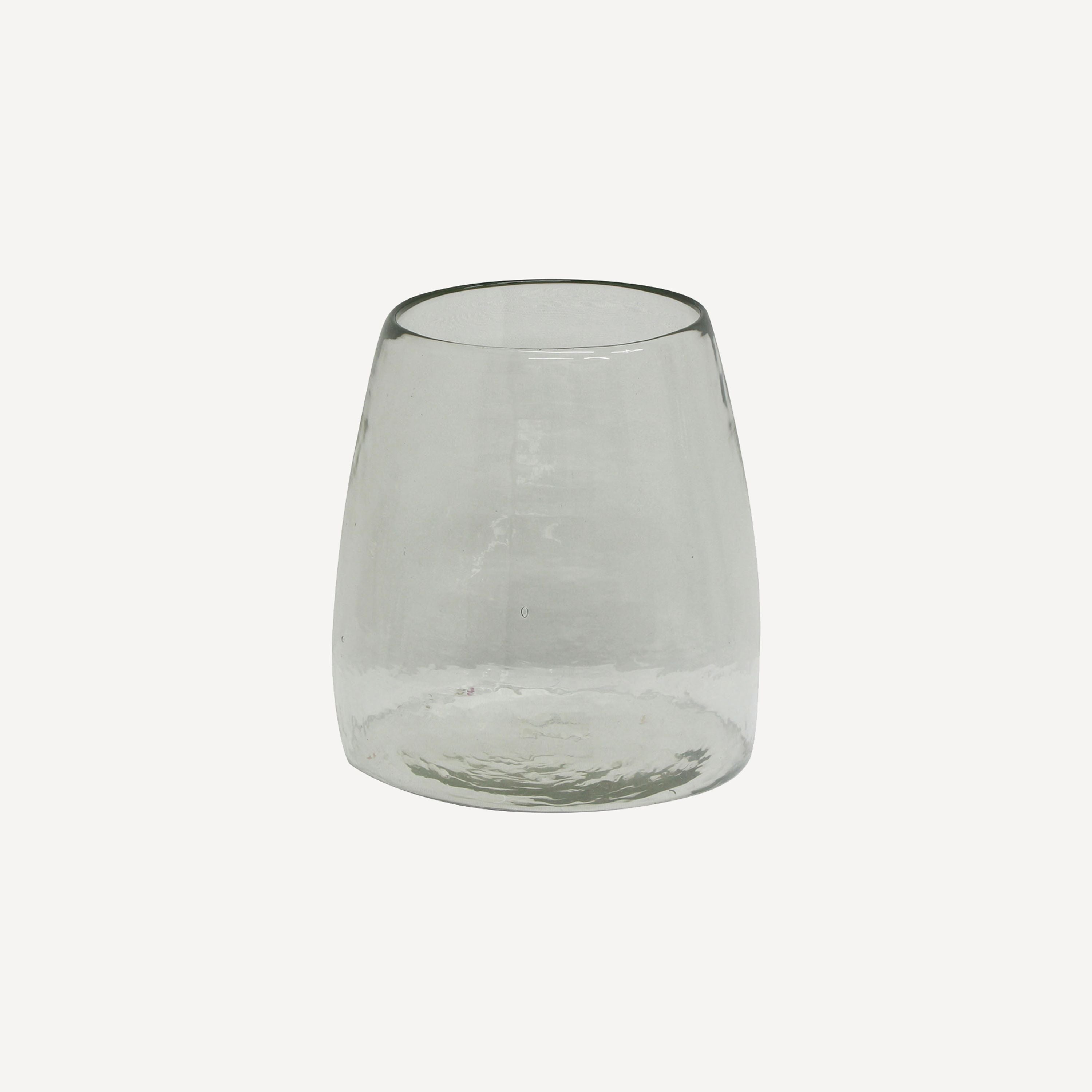 French Country Dappled Clear Vase