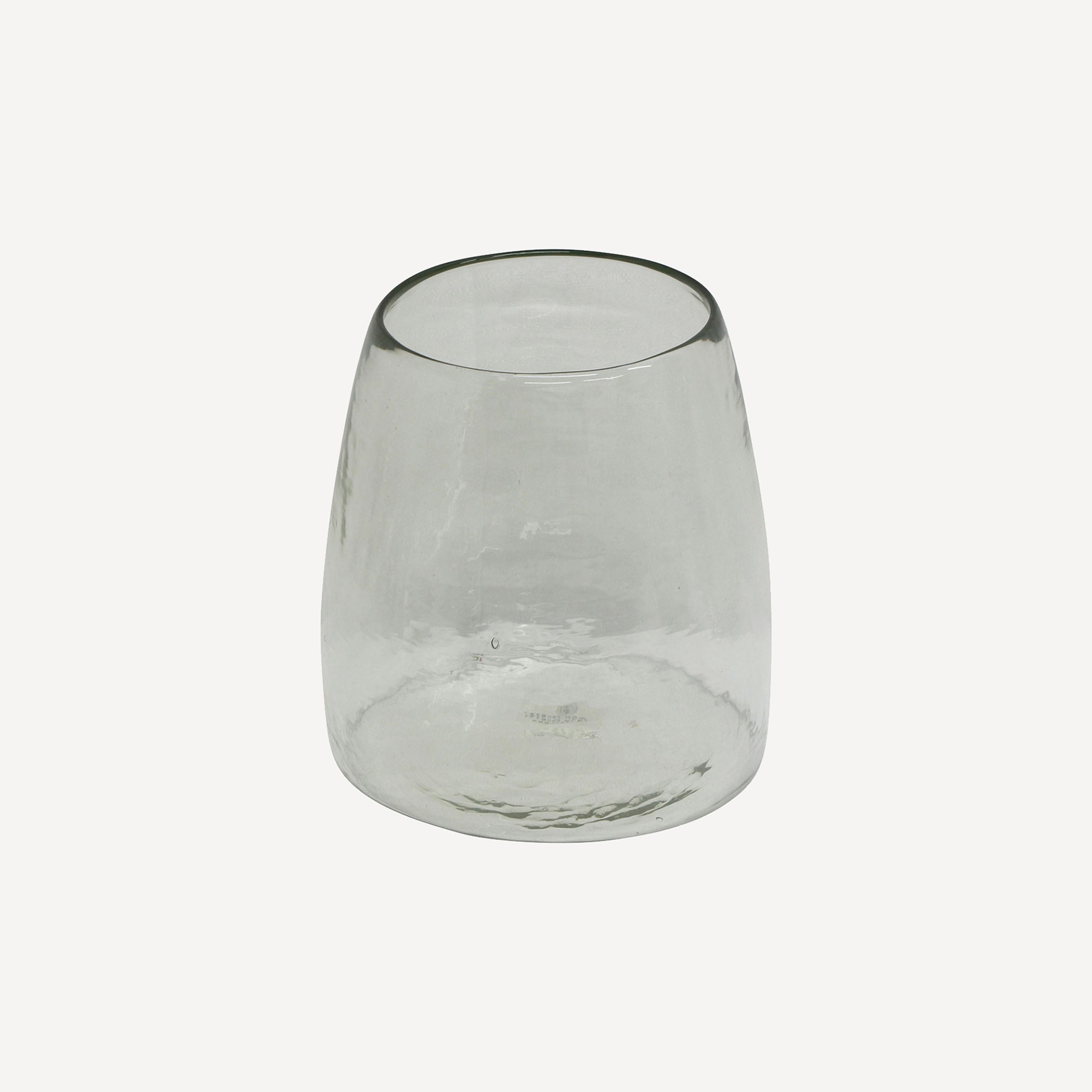 French Country Dappled Clear Vase