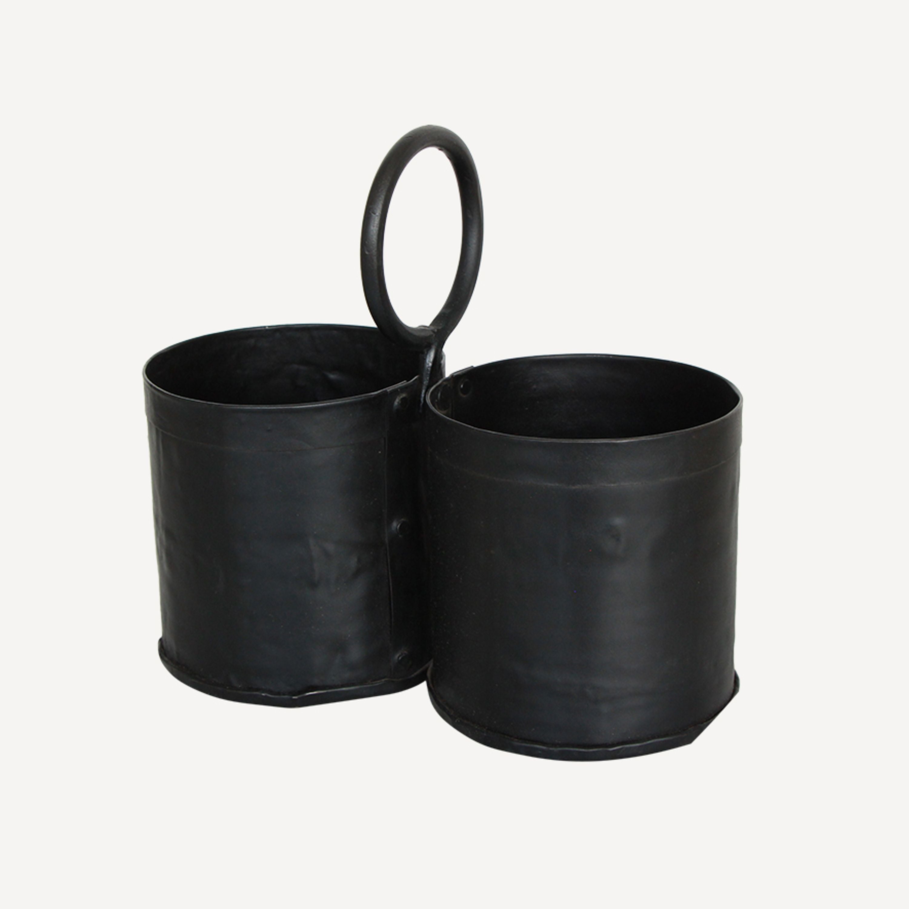 French Country Utensil Holder Black