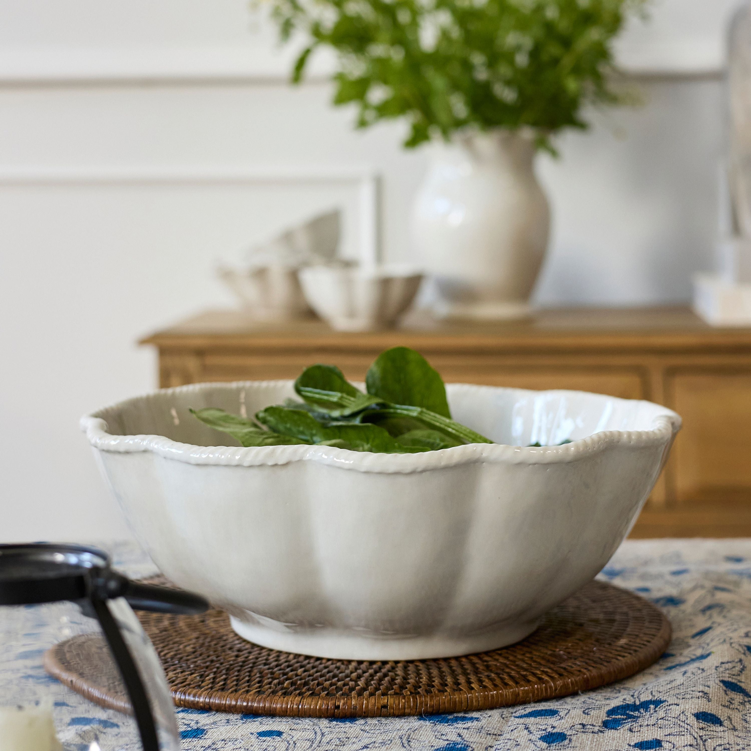 French Country Scilla Rope Serving Bowl