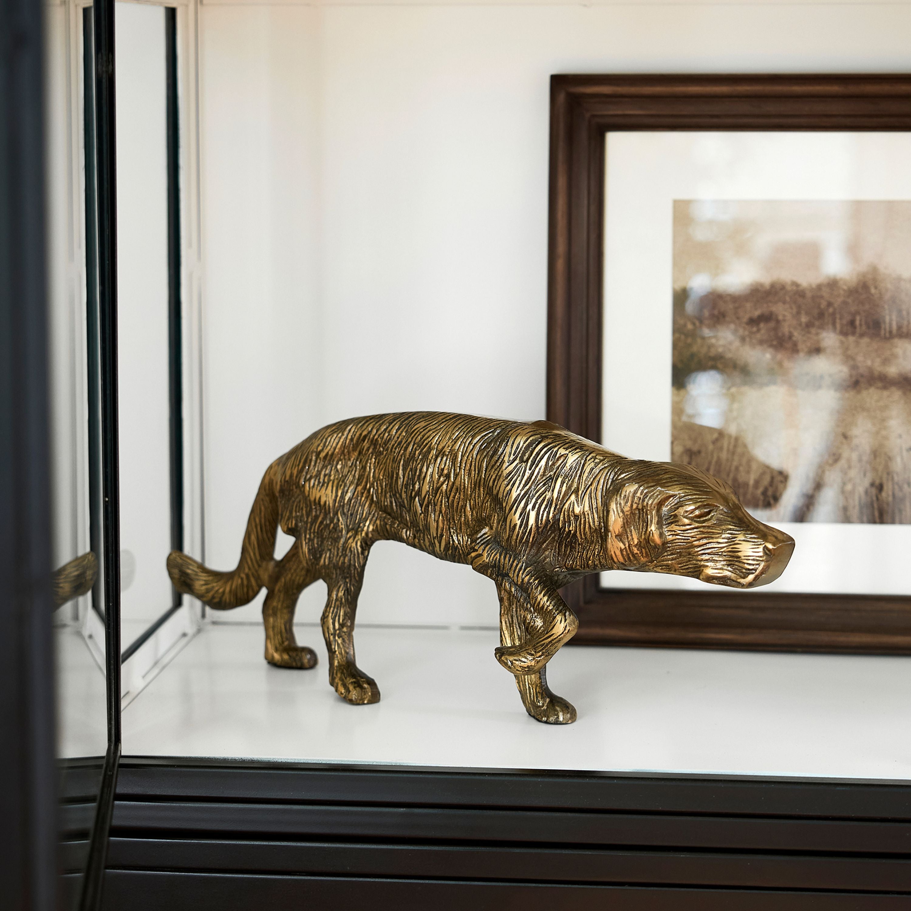 French Country Duke Dog Sculpture