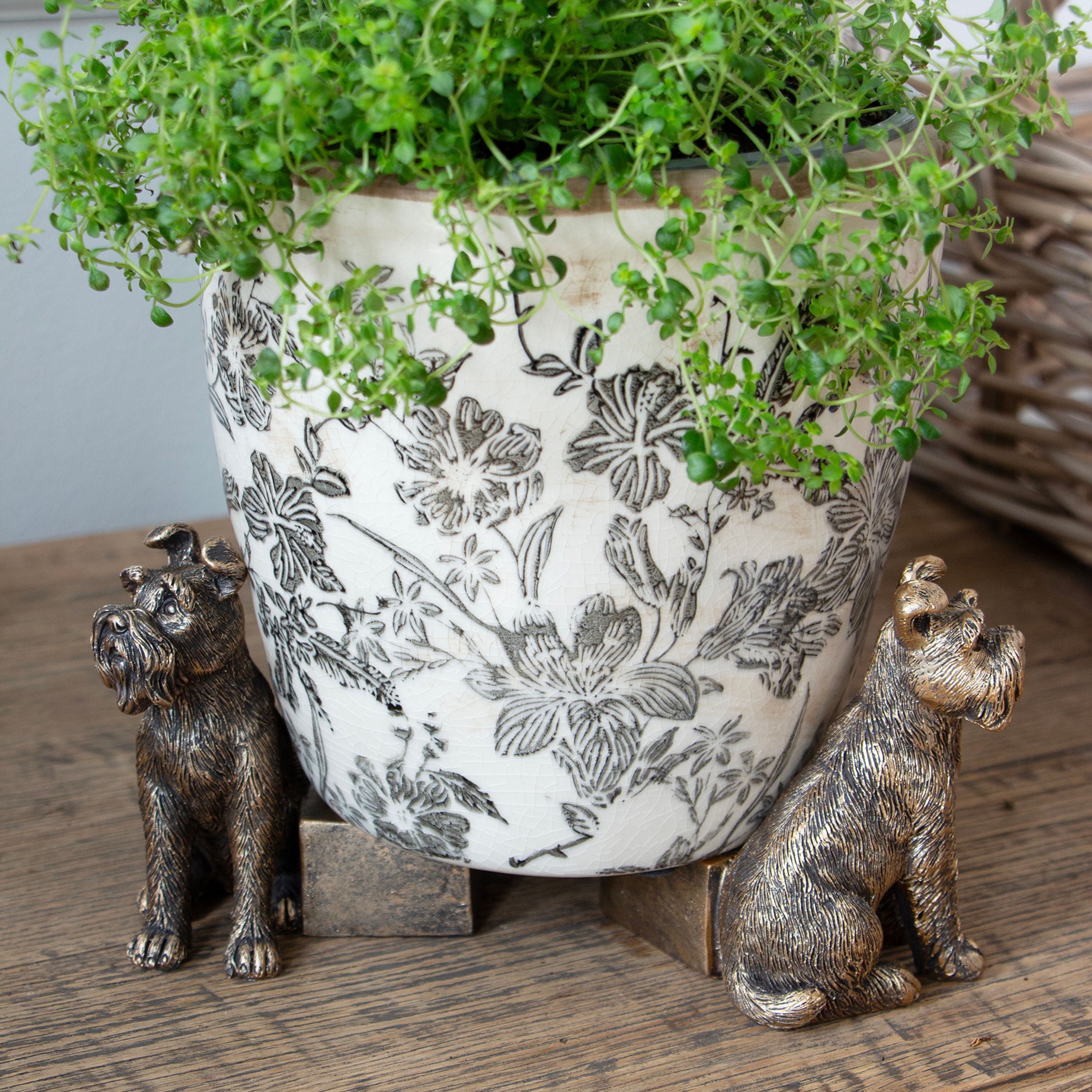 French Country Scottie Dog Pot Stand Small (3 Pack)