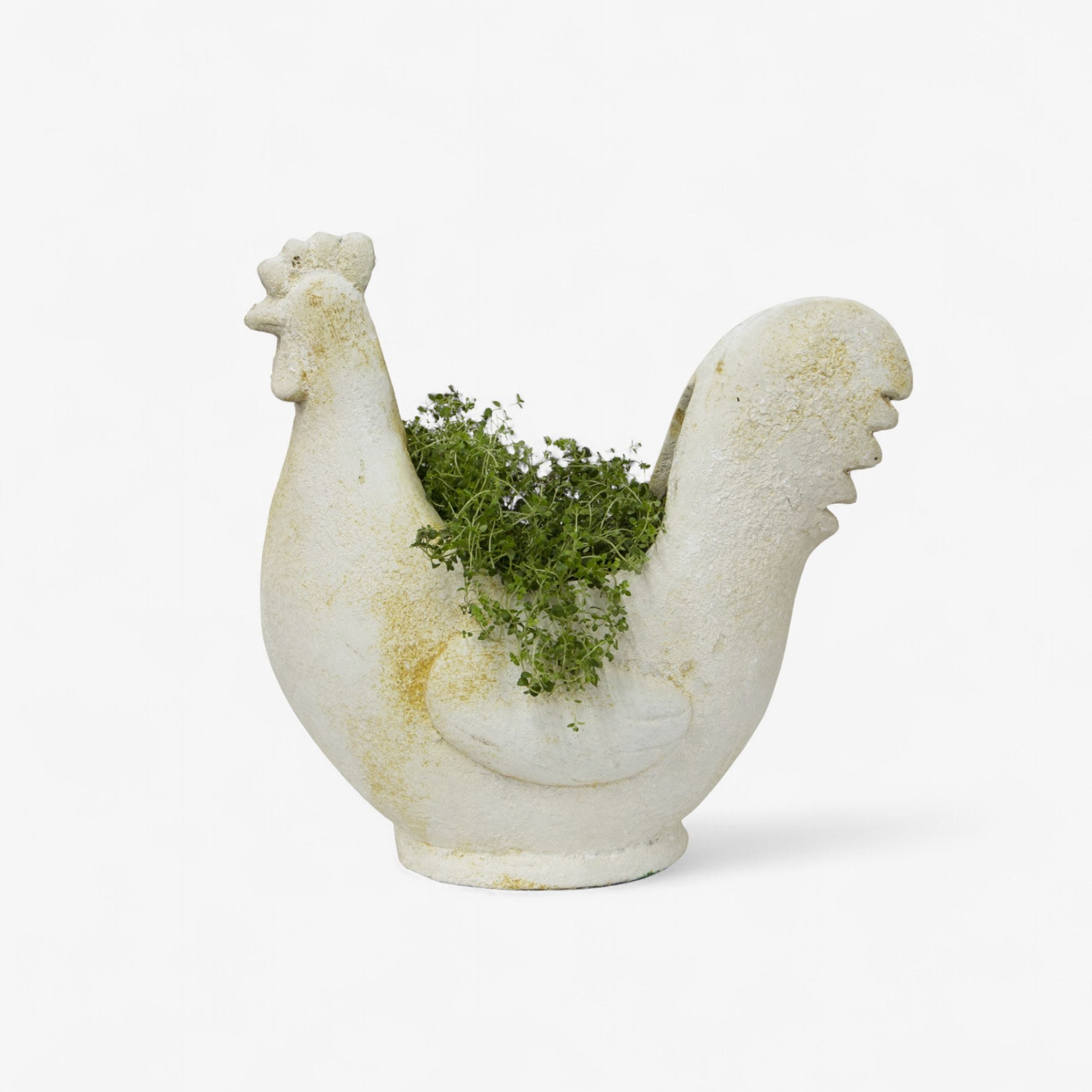 French Country Chook Flower Pot