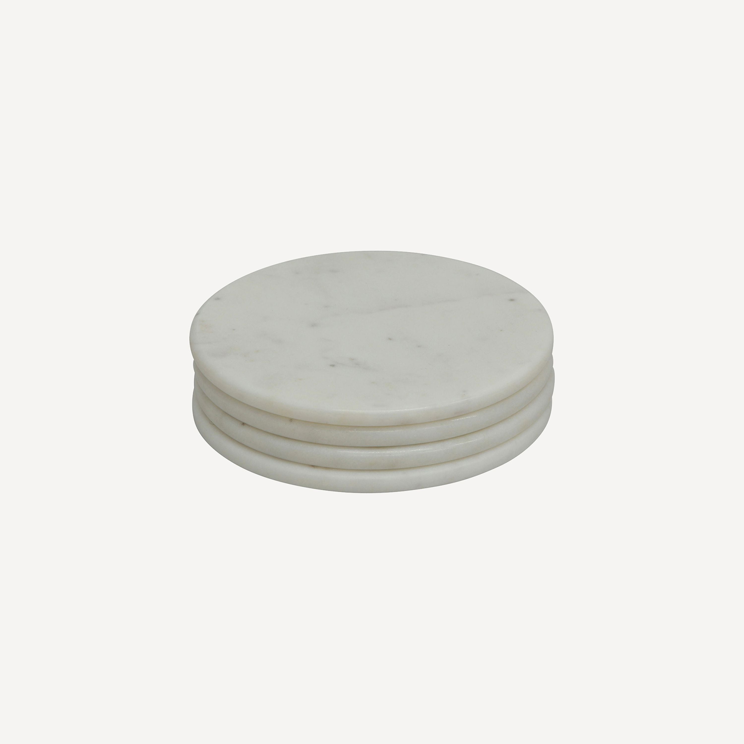 French Country Malmo Coasters White (4 Pack)