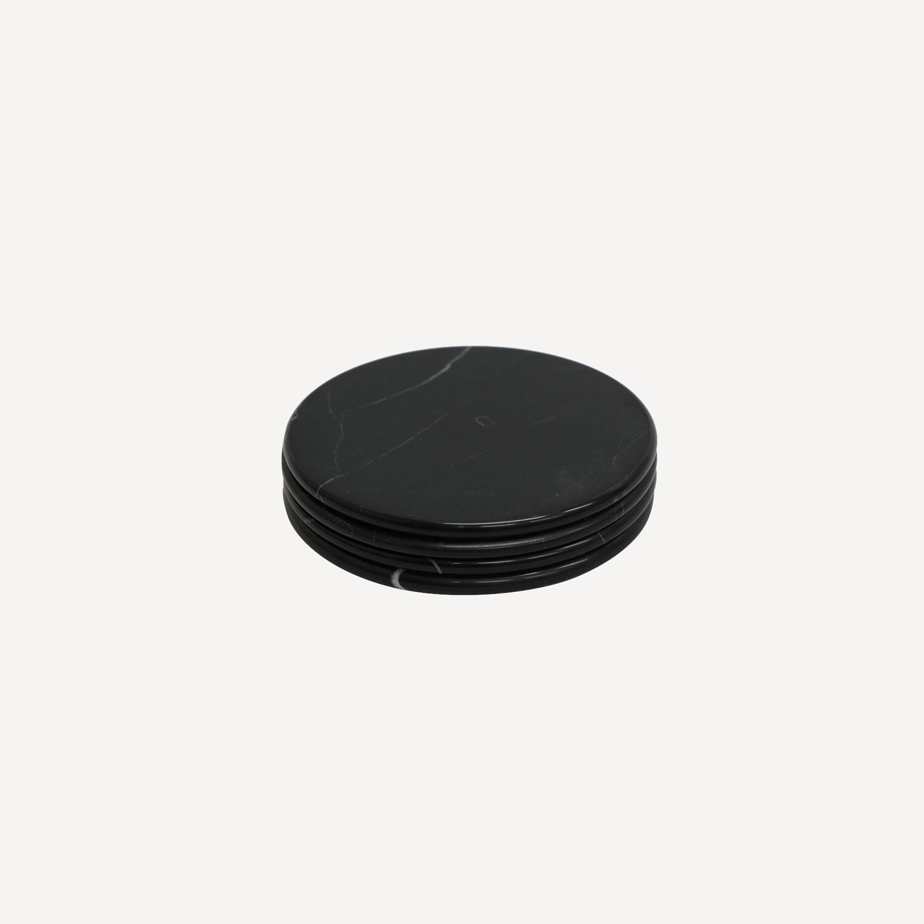 French Country Malmo Coasters Black (4 Pack)