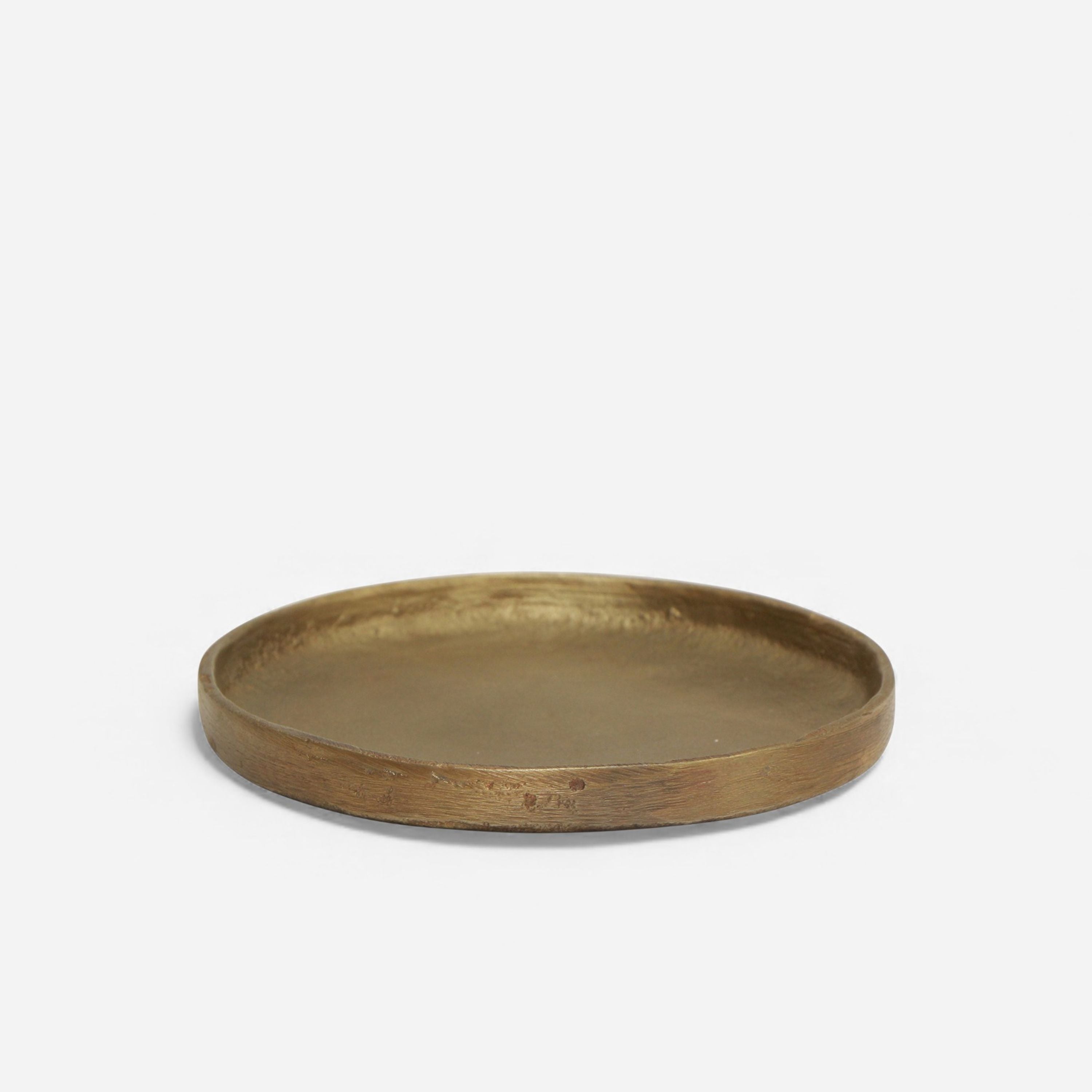 French Country Hand Forged Brass Plate Medium