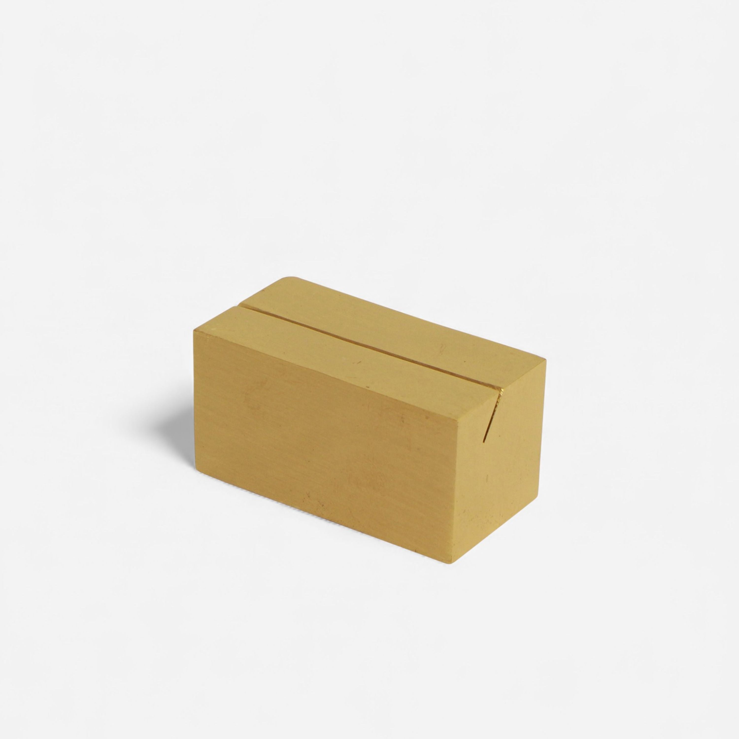 French Country Brass Card Holder Rectangle