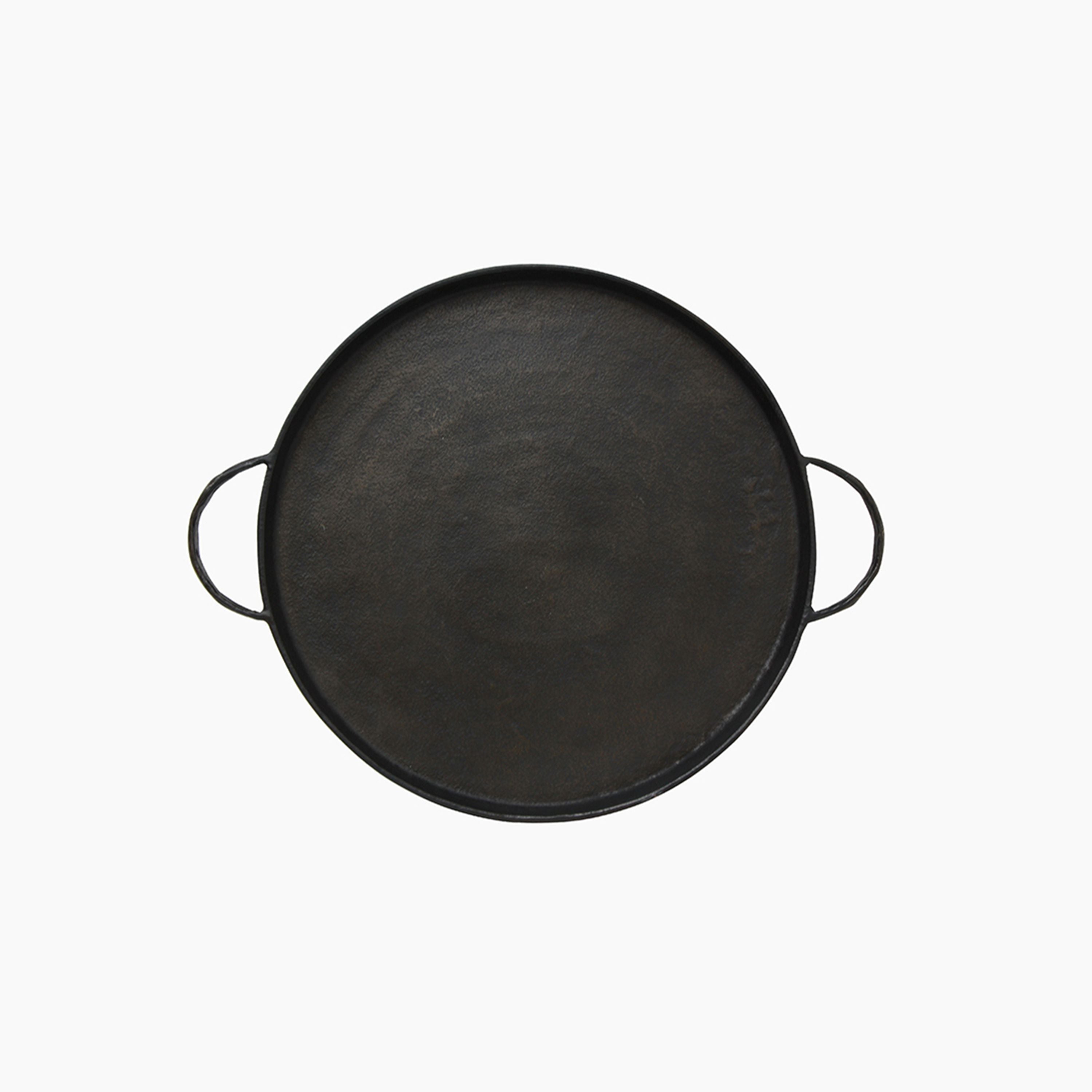 French Country Balto Round Tray with Handles