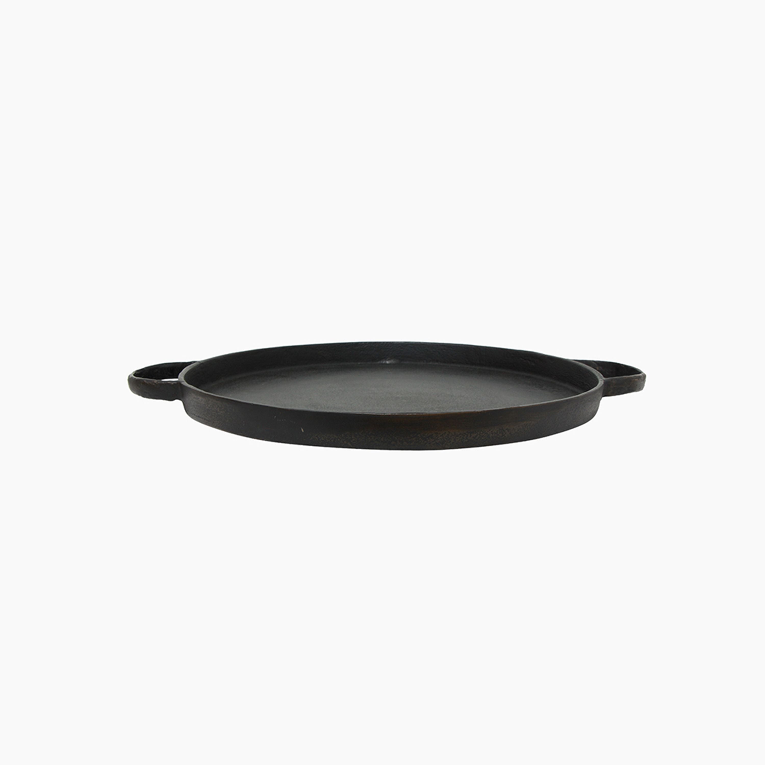 French Country Balto Round Tray with Handles