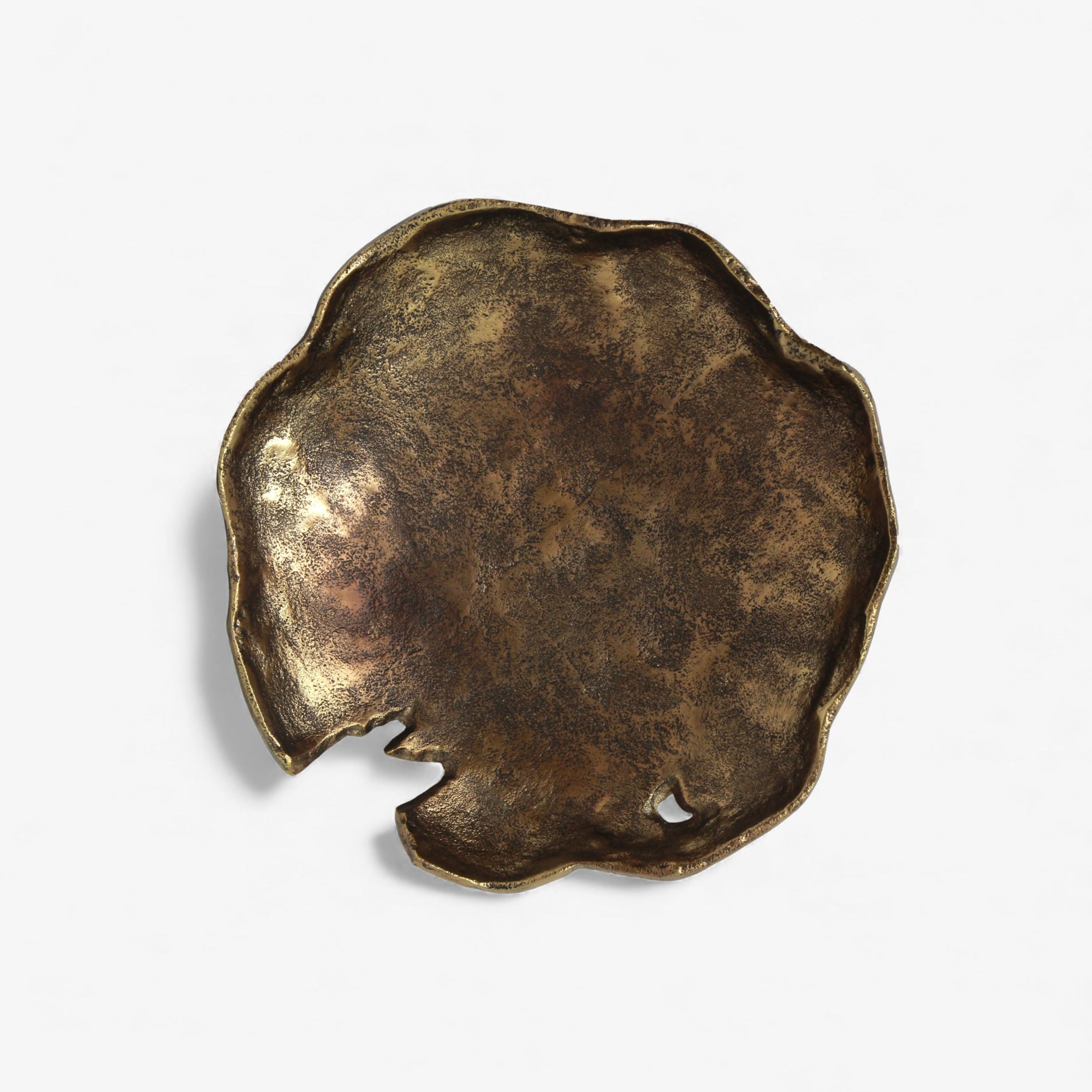 French Country Iron Bowl Aged Gold