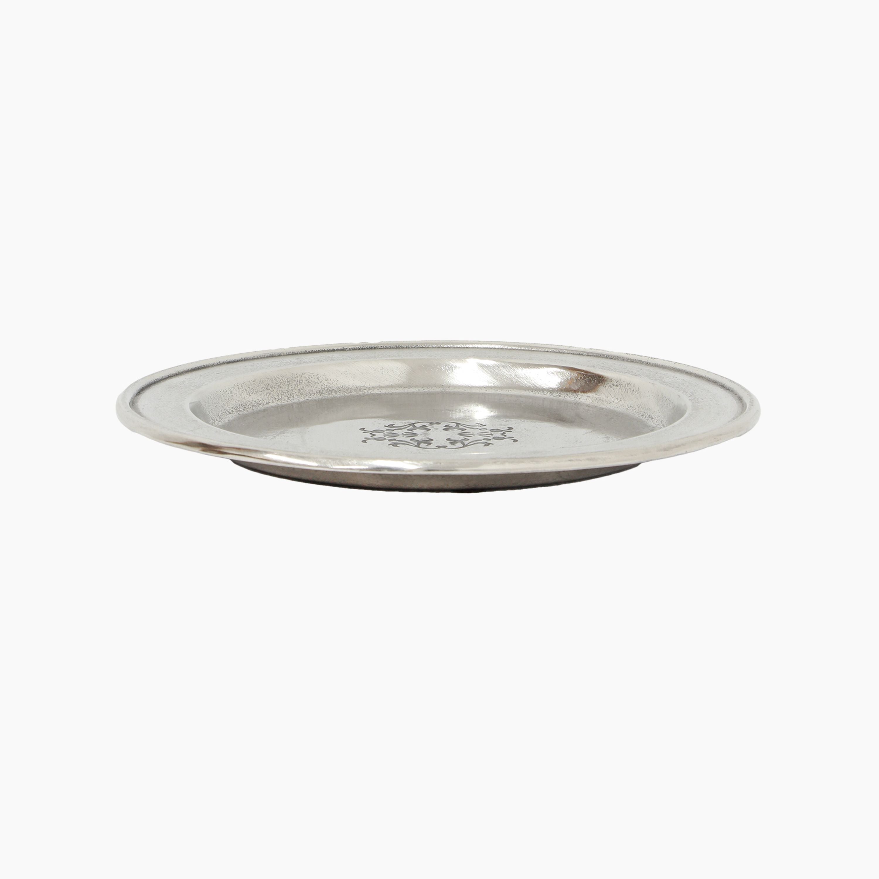 French Country Silver Charger Plate