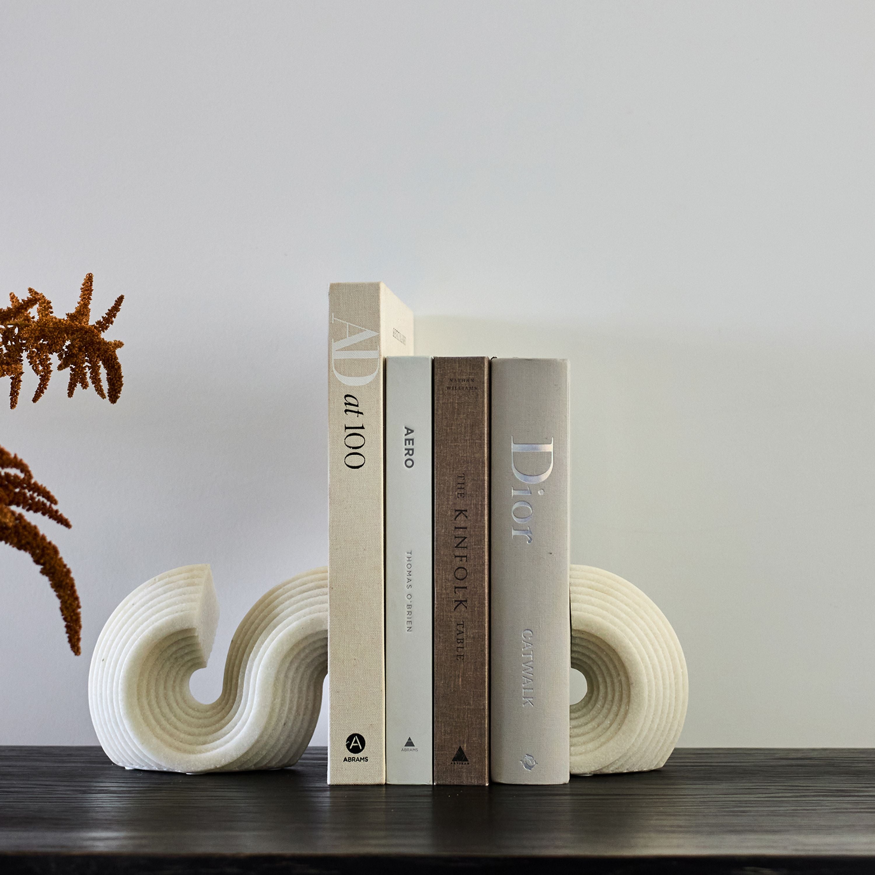French Country S-Curved Book End
