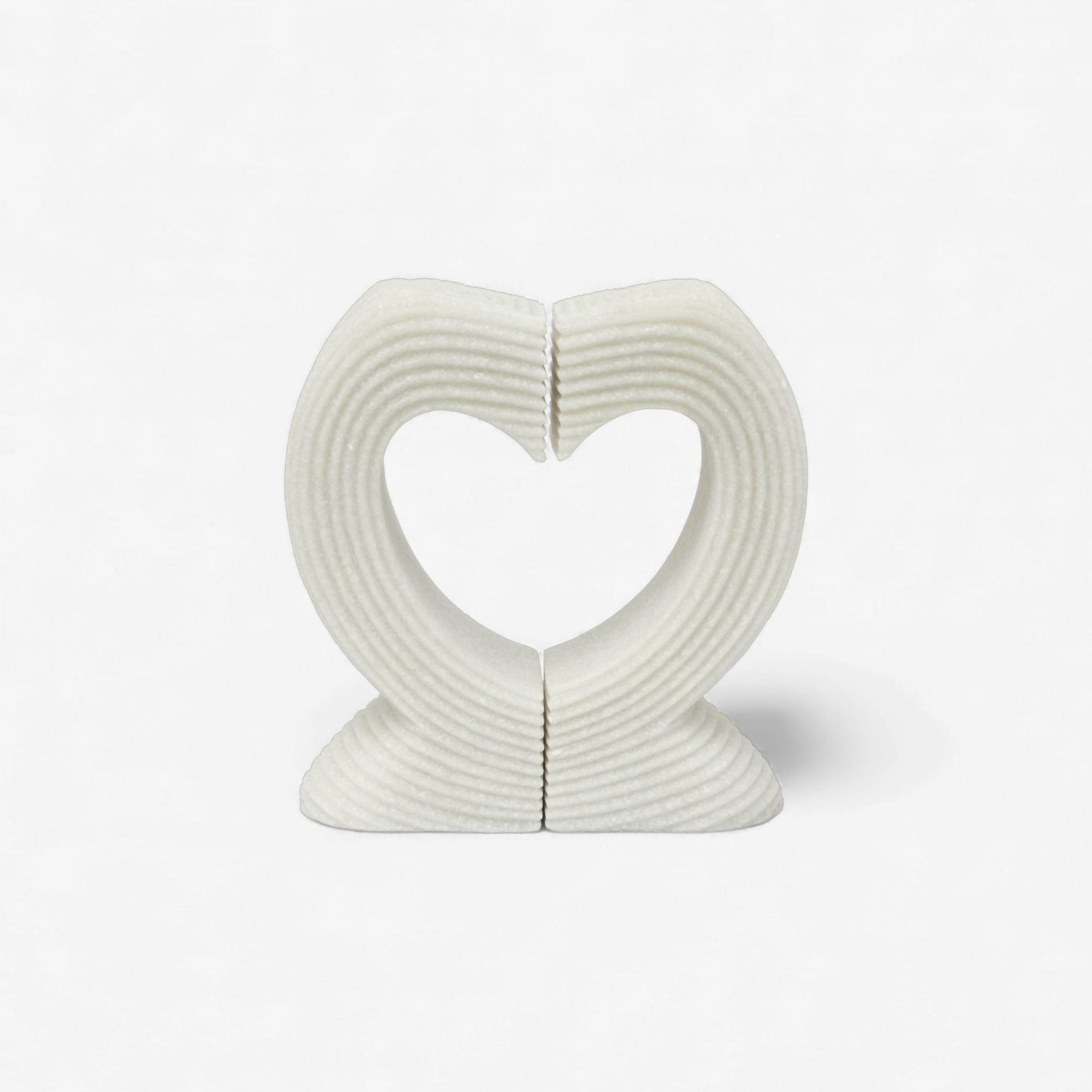 French Country Heart Curved Book End