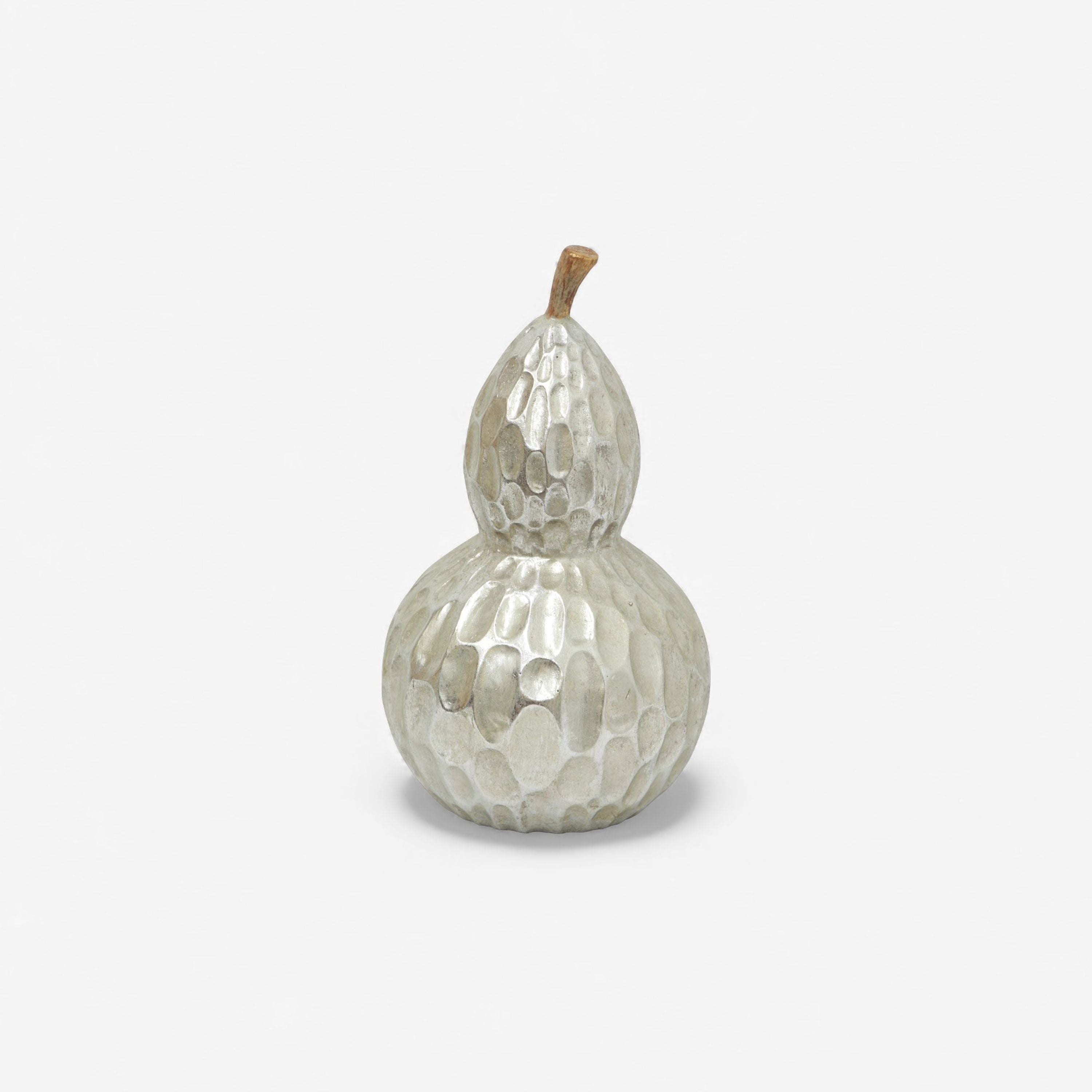 French Country Silver Gourd Décor