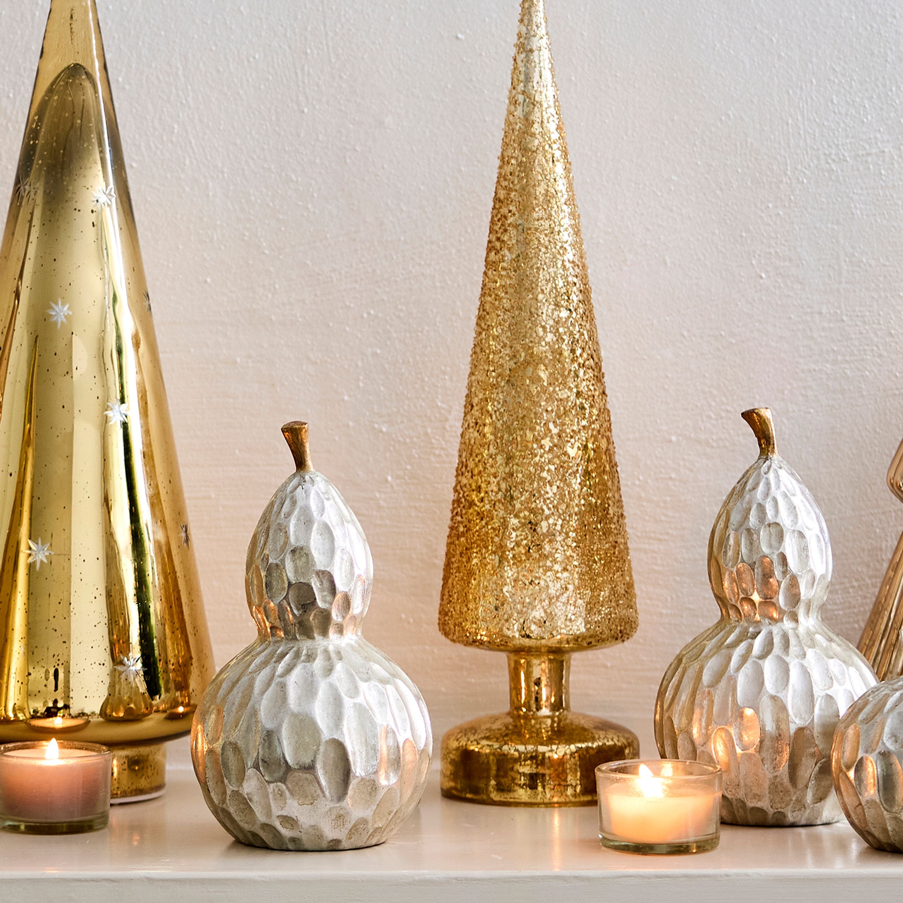 French Country Silver Gourd Décor