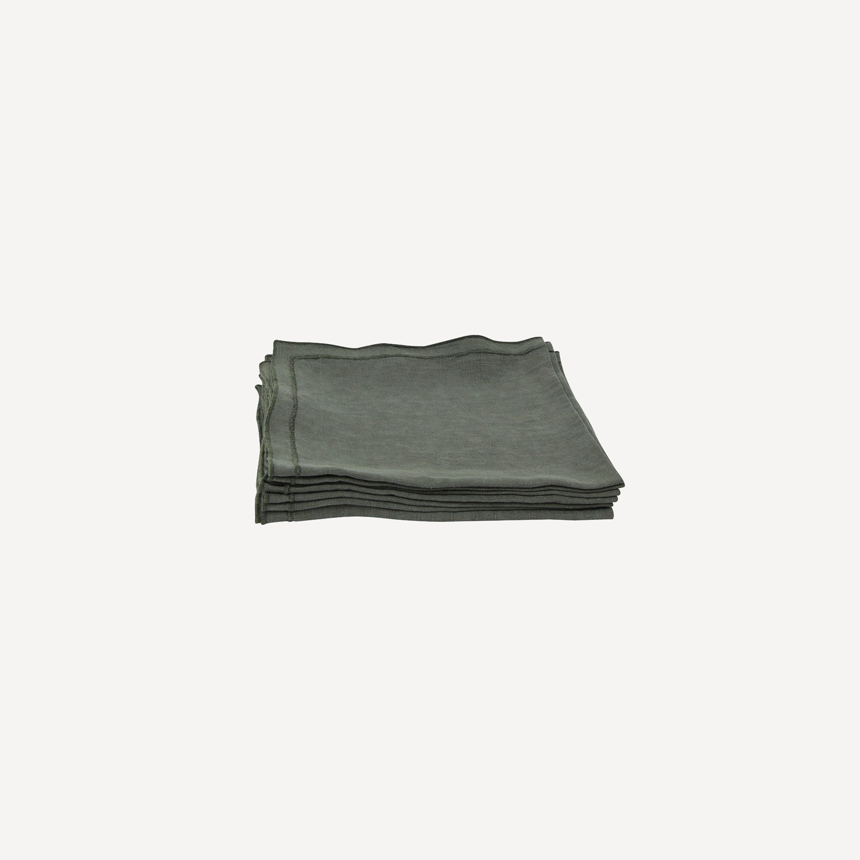 French Country Riley Napkin Olive