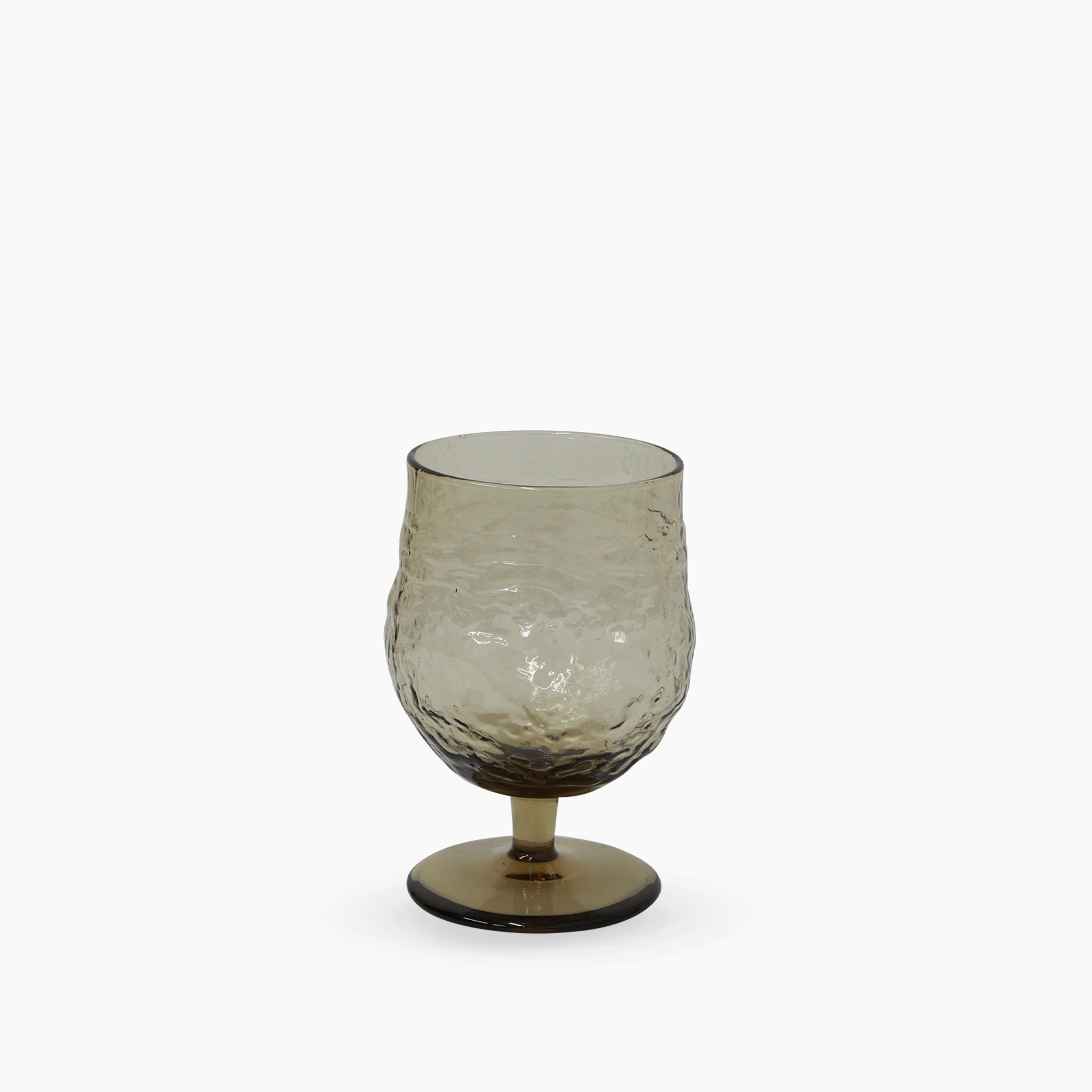 French Country Serena Smoke Wine Goblet