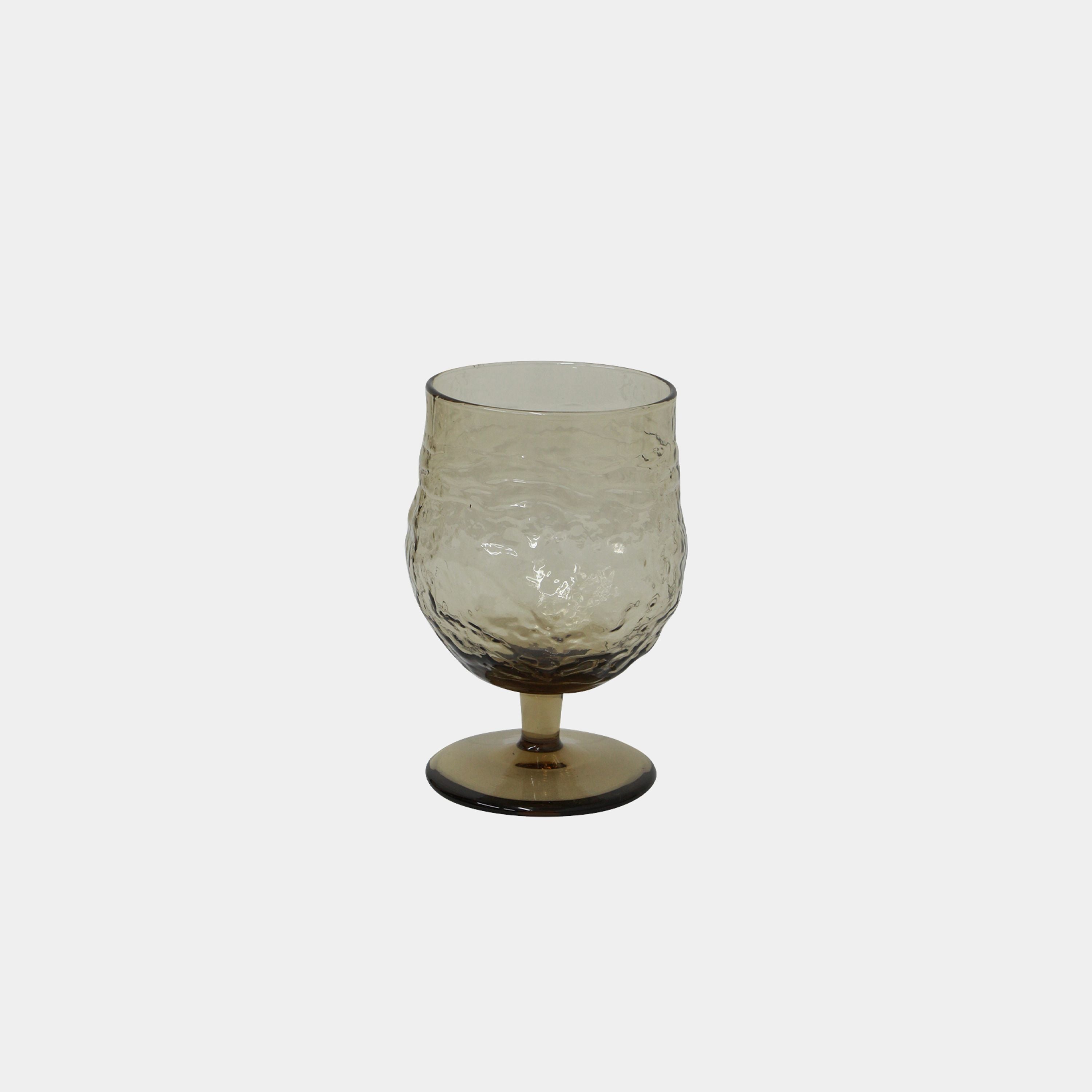 French Country Serena Smoke Wine Goblet