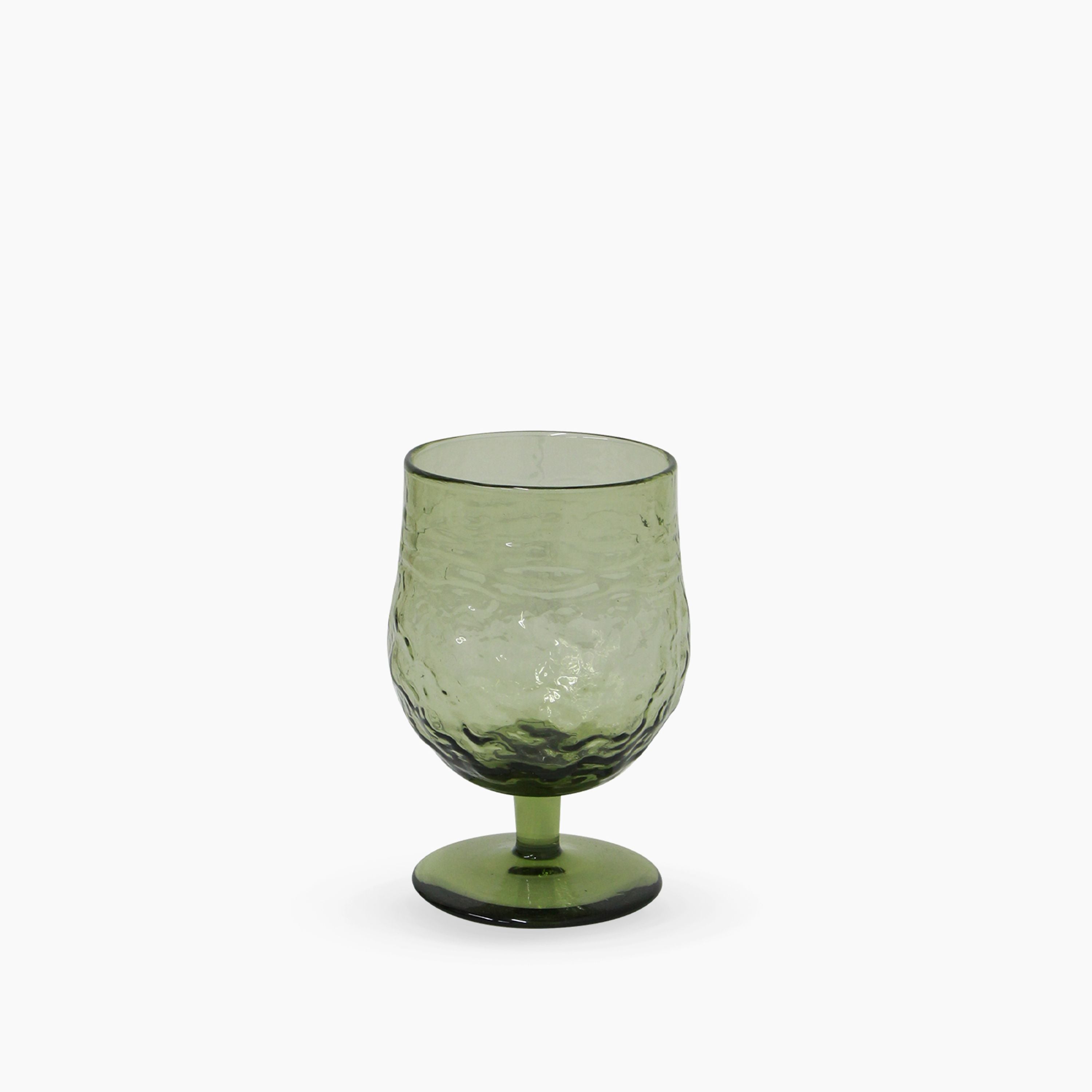 French Country Serena Green Wine Goblet