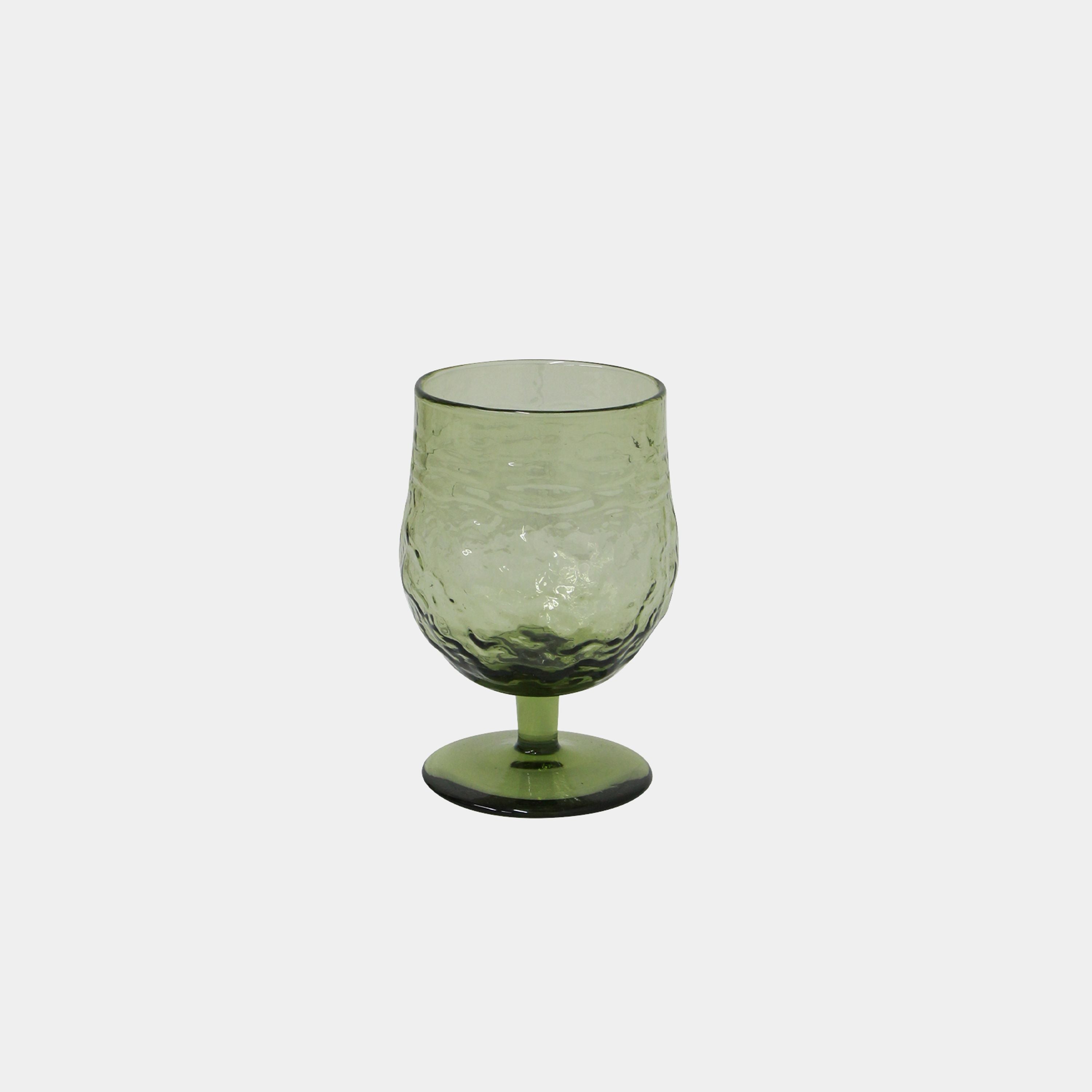 French Country Serena Green Wine Goblet