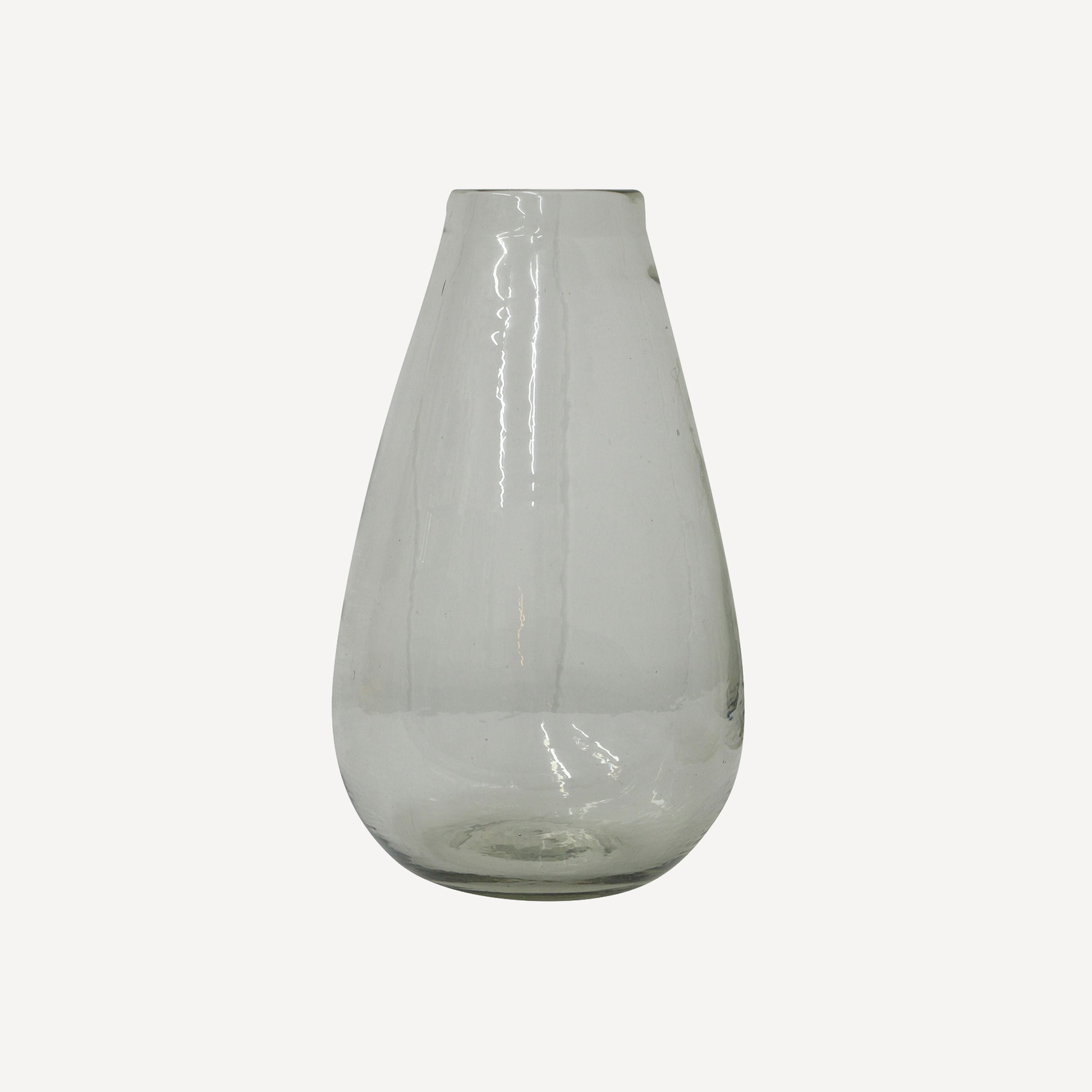 French Country Hand Blown Bulb Vase
