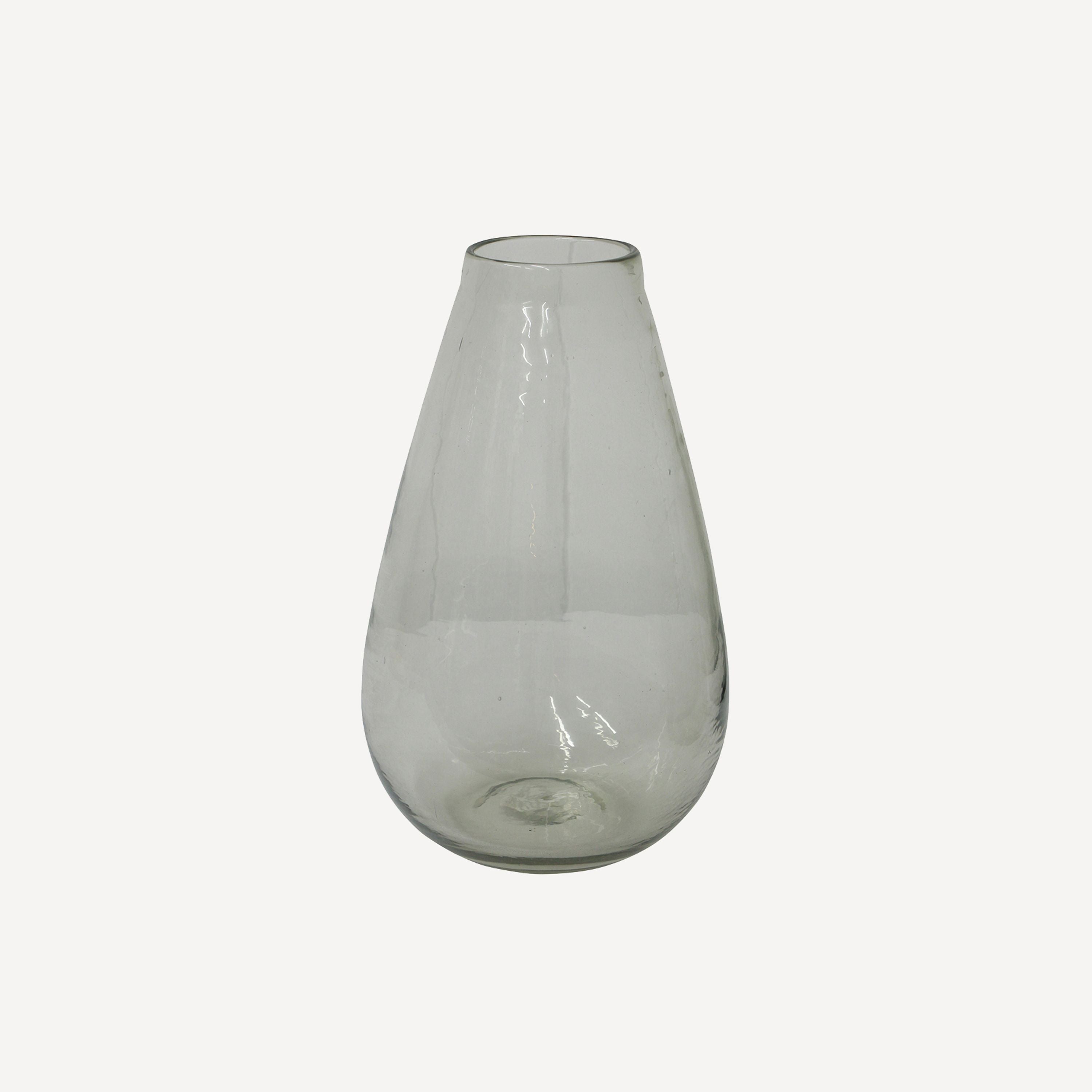 French Country Hand Blown Bulb Vase
