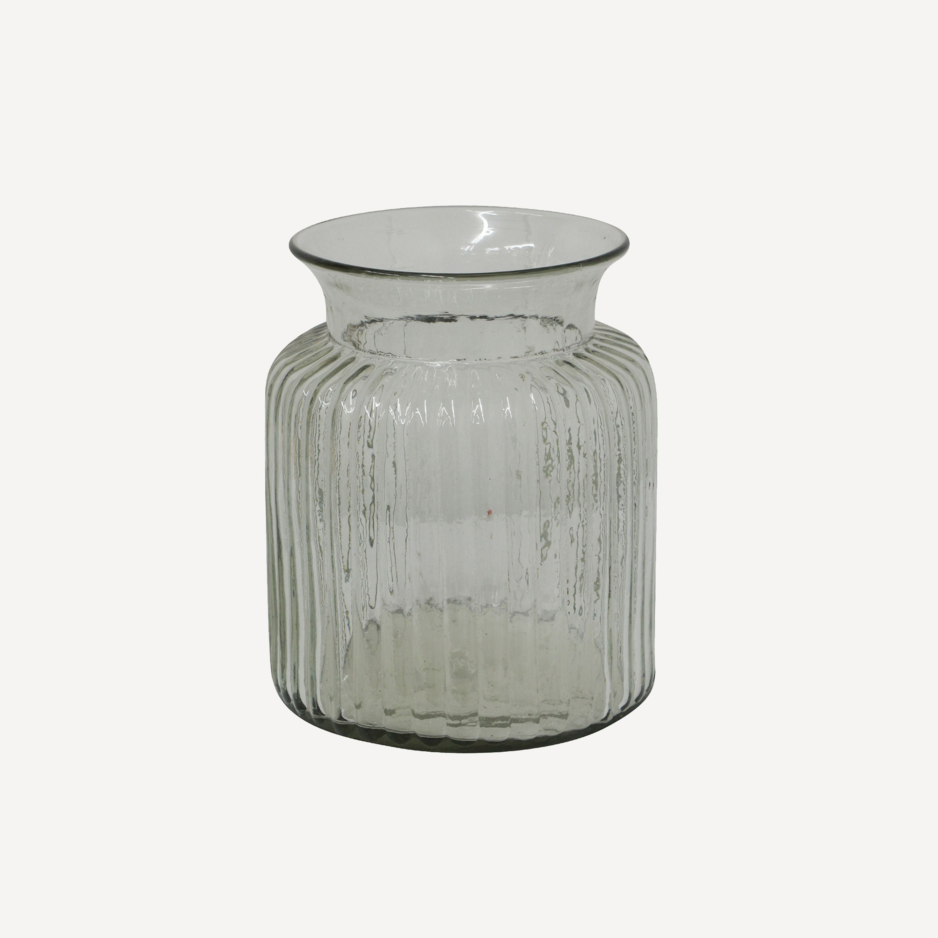 French Country Classic Ribbed Vase Tall