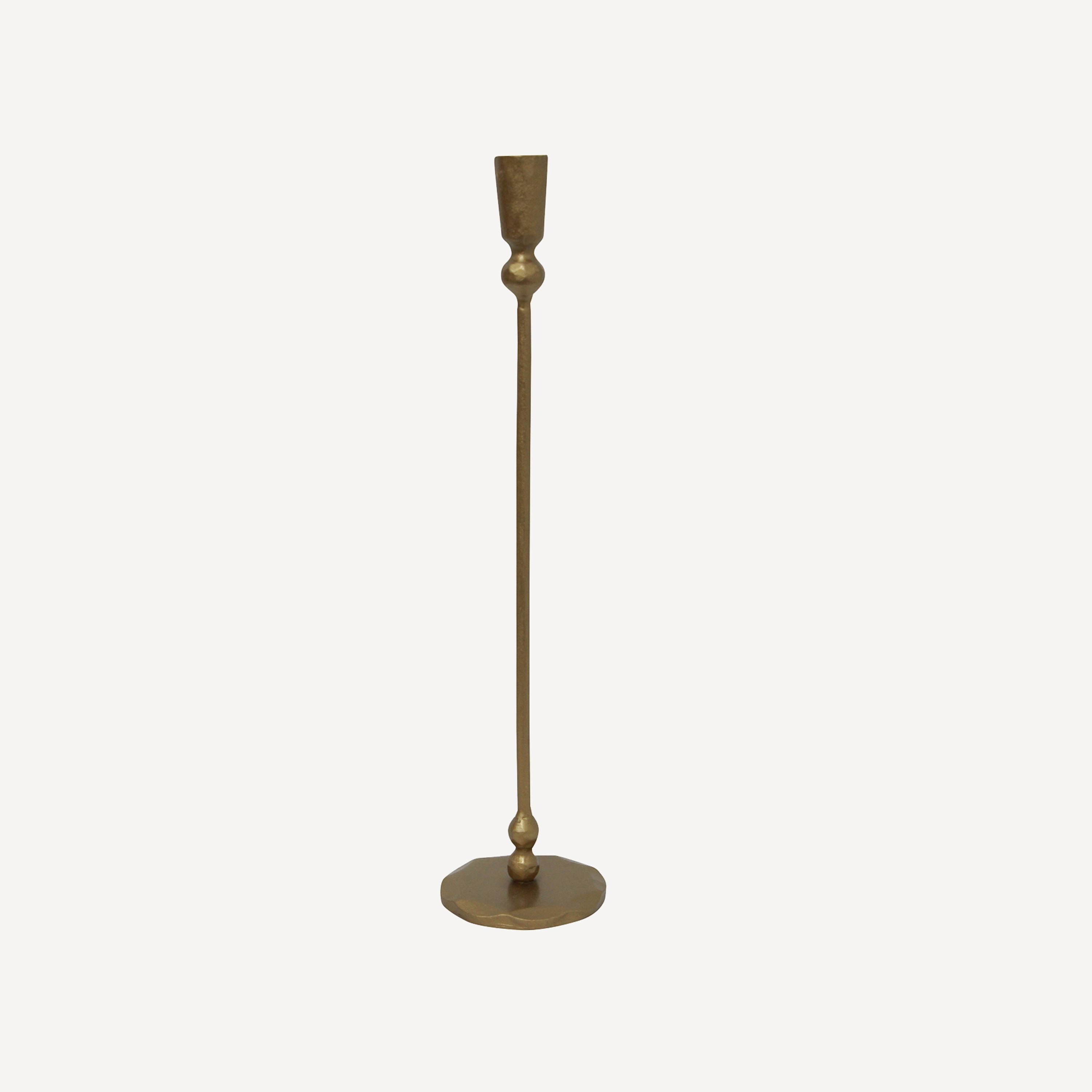 French Country Eddie Gold Candle Holder Large