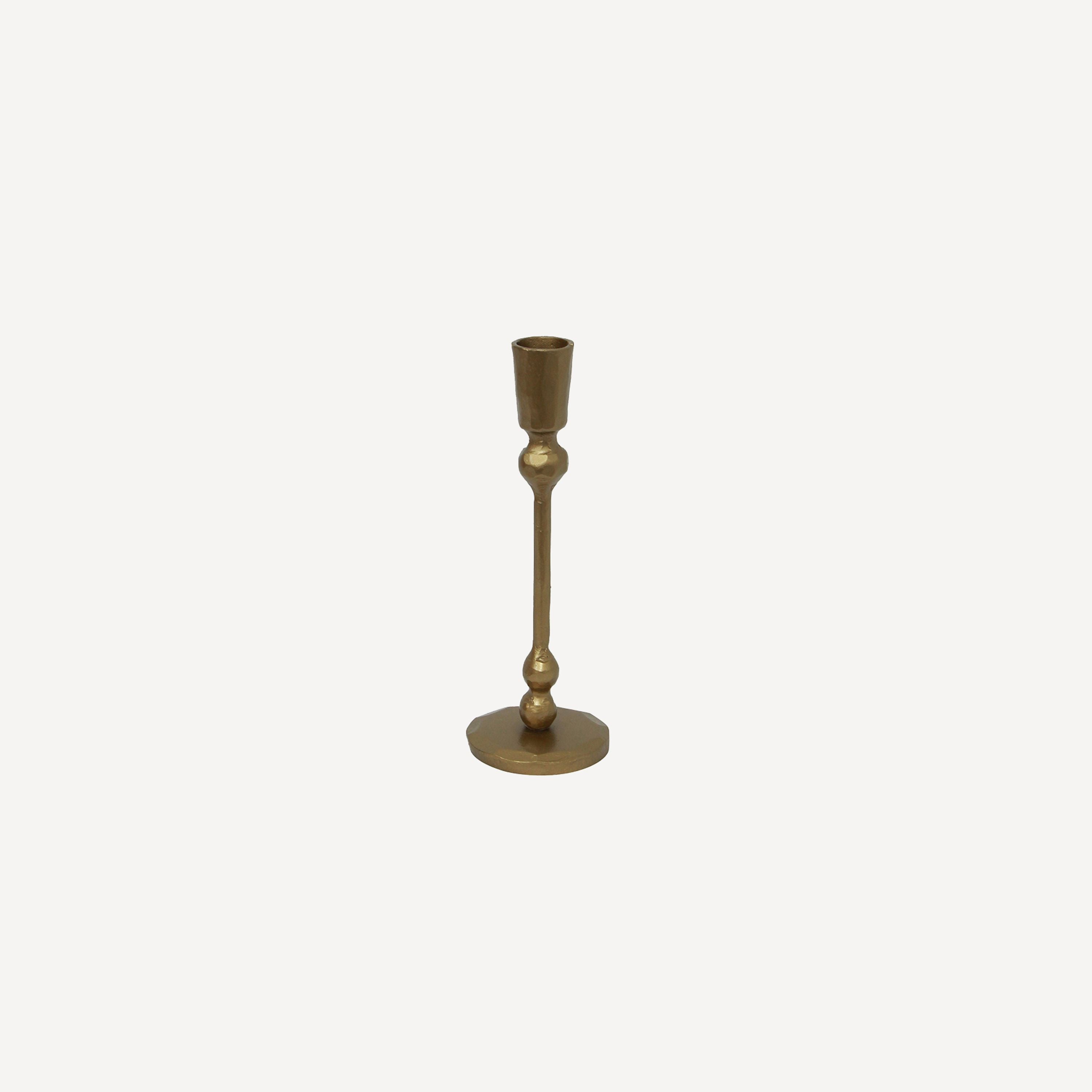 French Country Eddie Gold Candle Holder Small