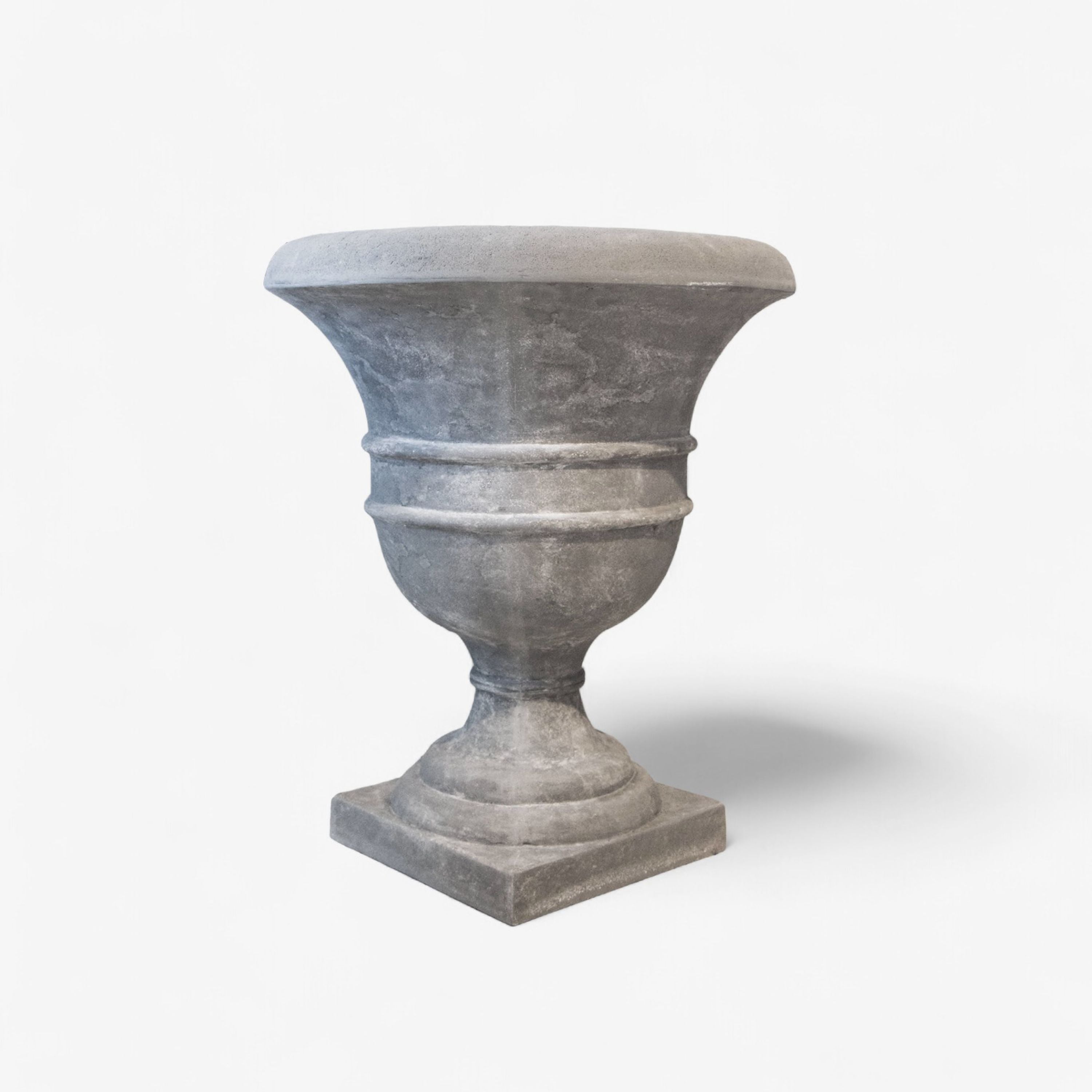 French Country Large Formal Urn Raw Grey