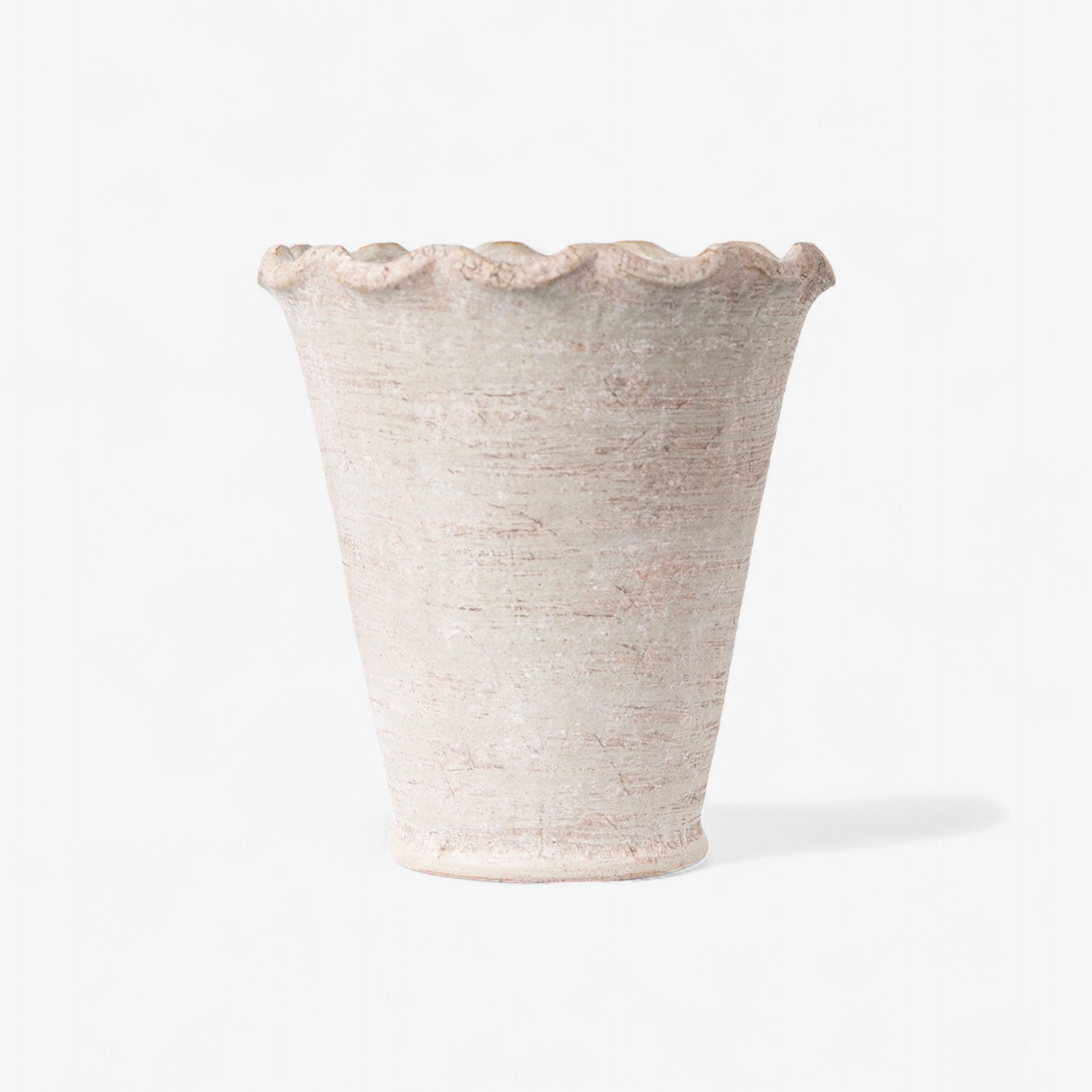French Country Wavy Planter Vase