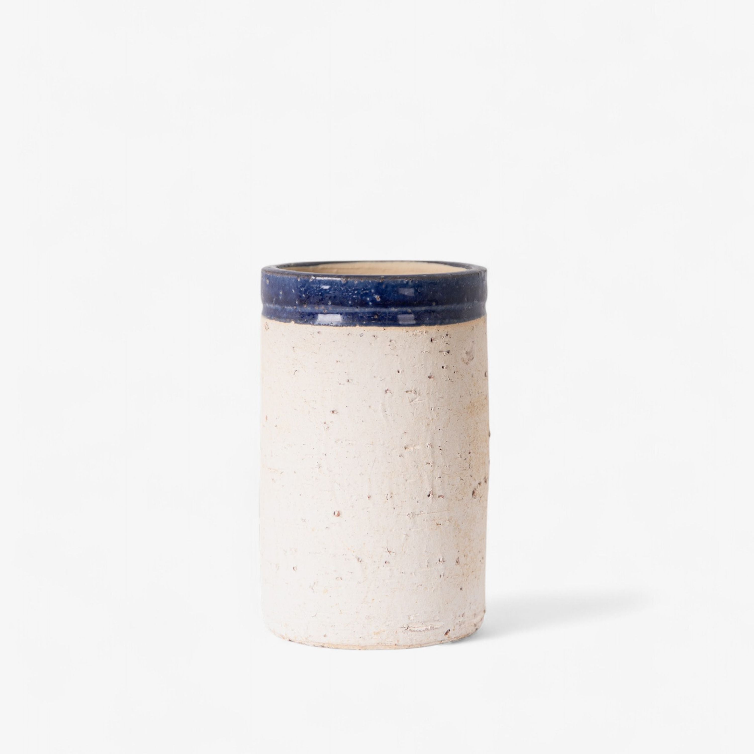 French Country Monte Terracotta Utensil Holder Dark Blue