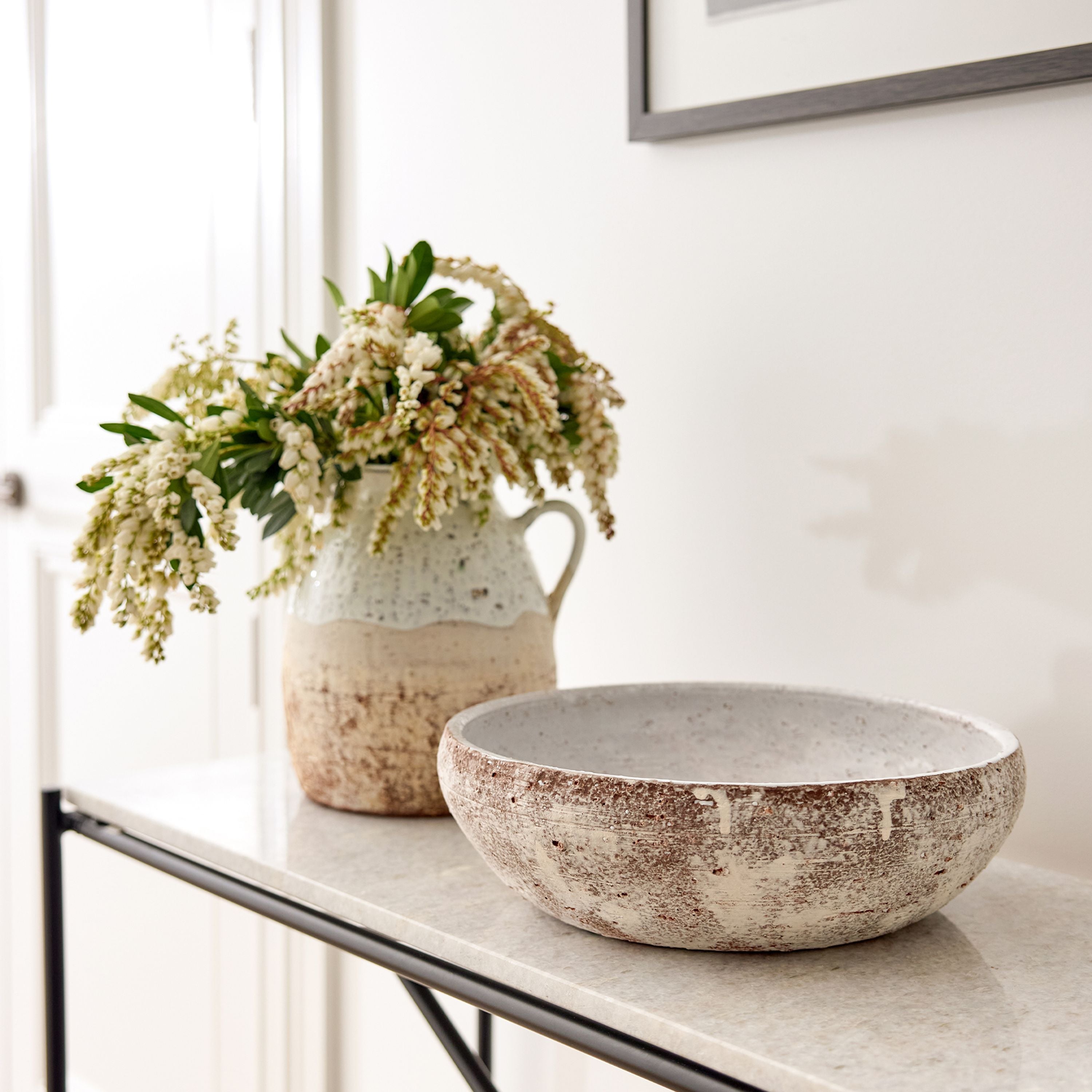 French Country Glacier Terracotta Bowl