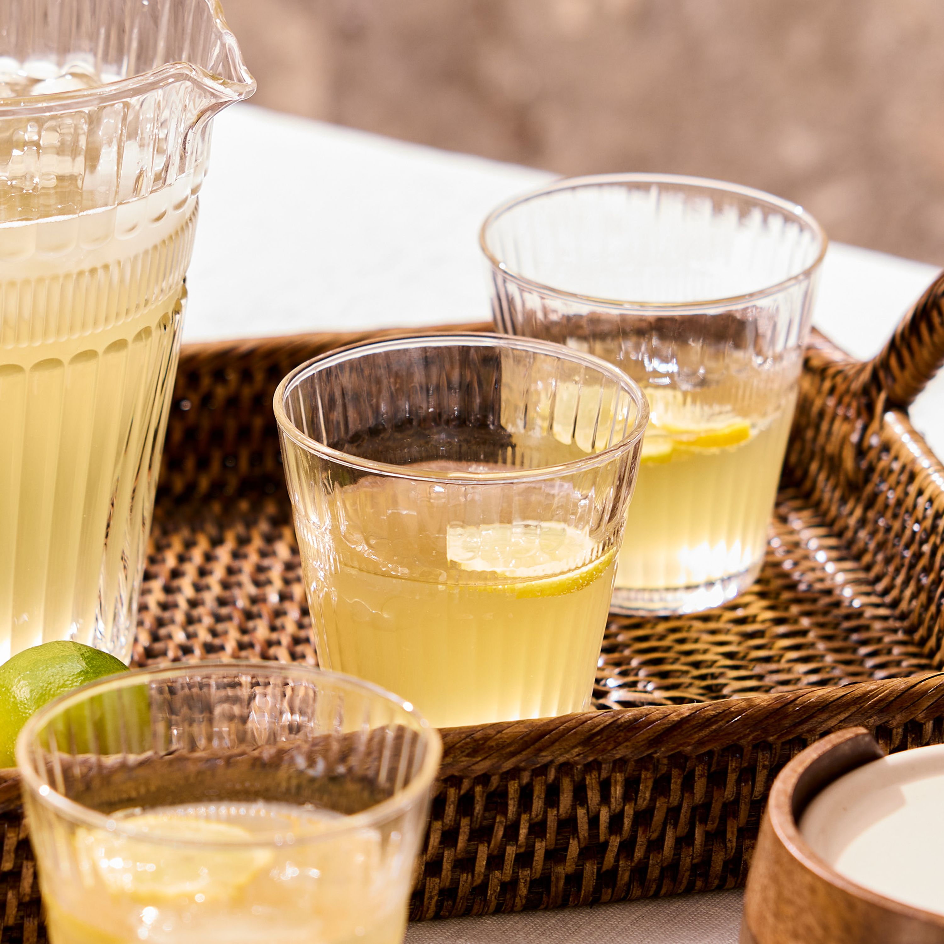 French Country Glow Tumbler Clear