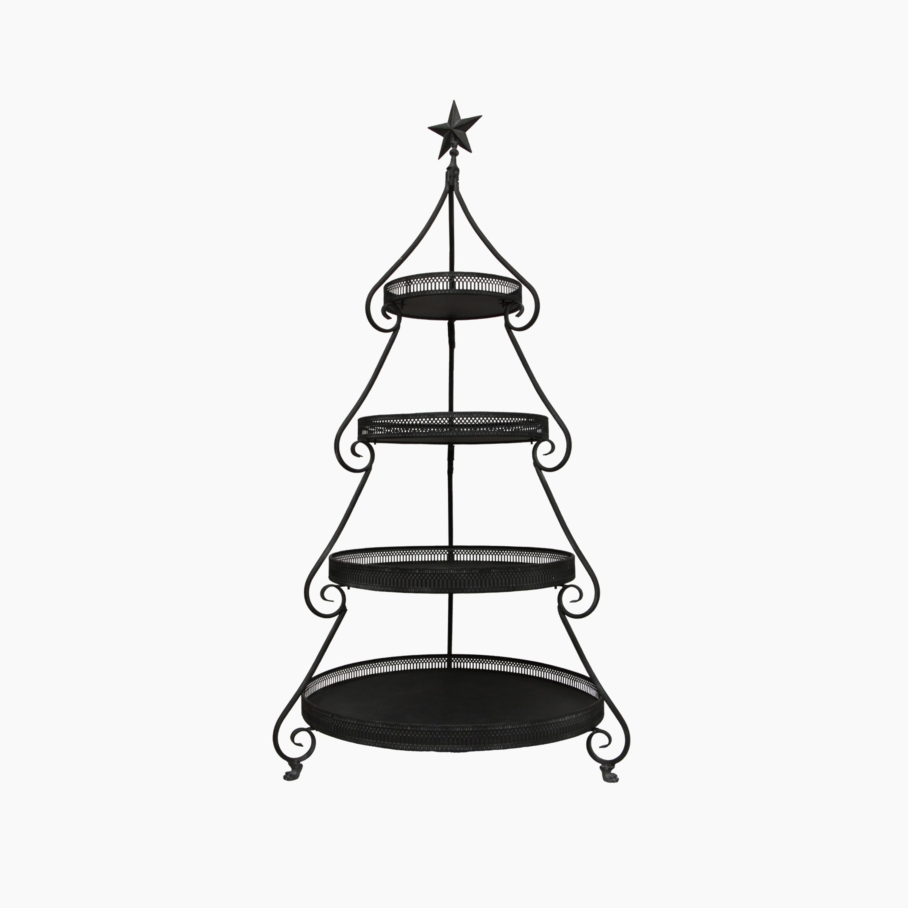 French Country Tiered Christmas Stand Large