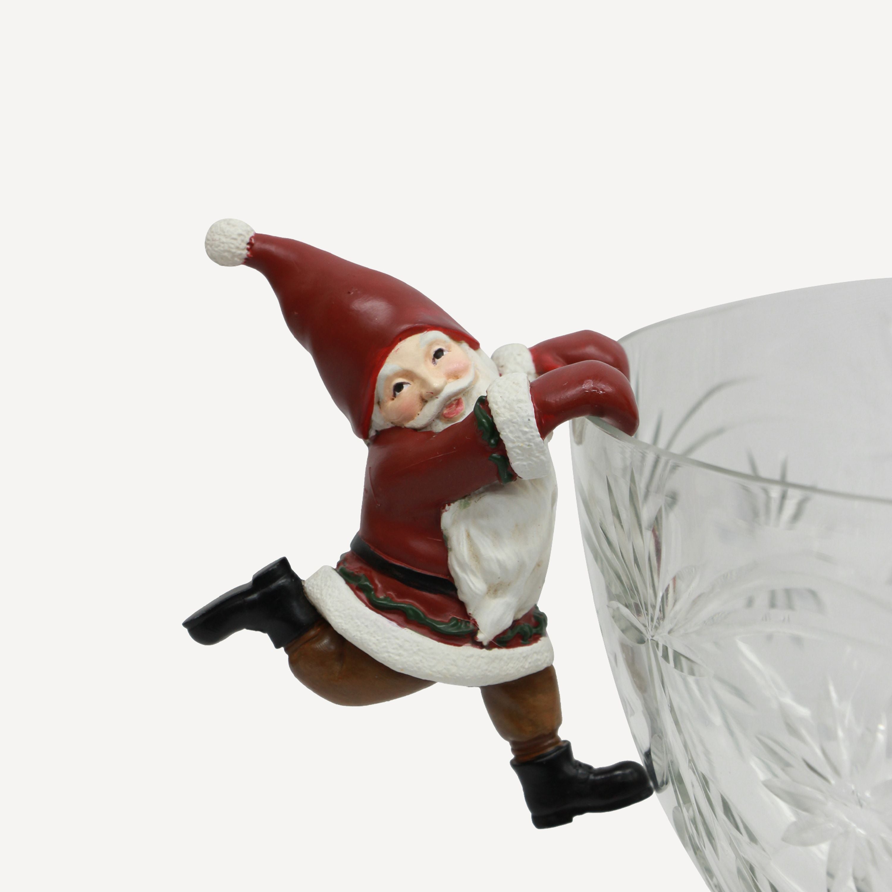 French Country Vintage Pot Hanging Santas (3 Pack)