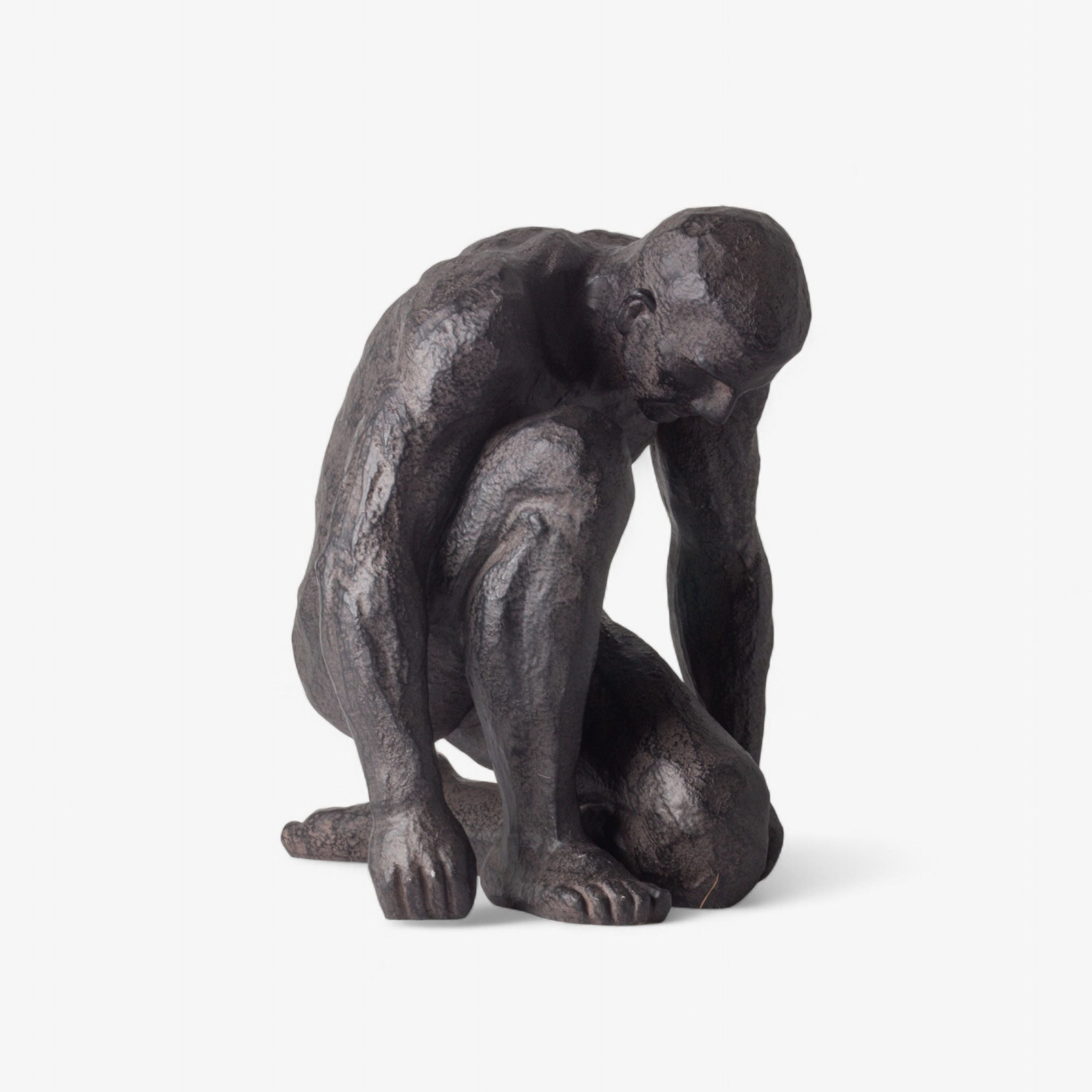 French Country Migual Crouching Sculpture
