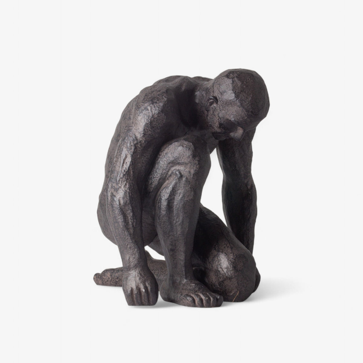 French Country Migual Crouching Sculpture