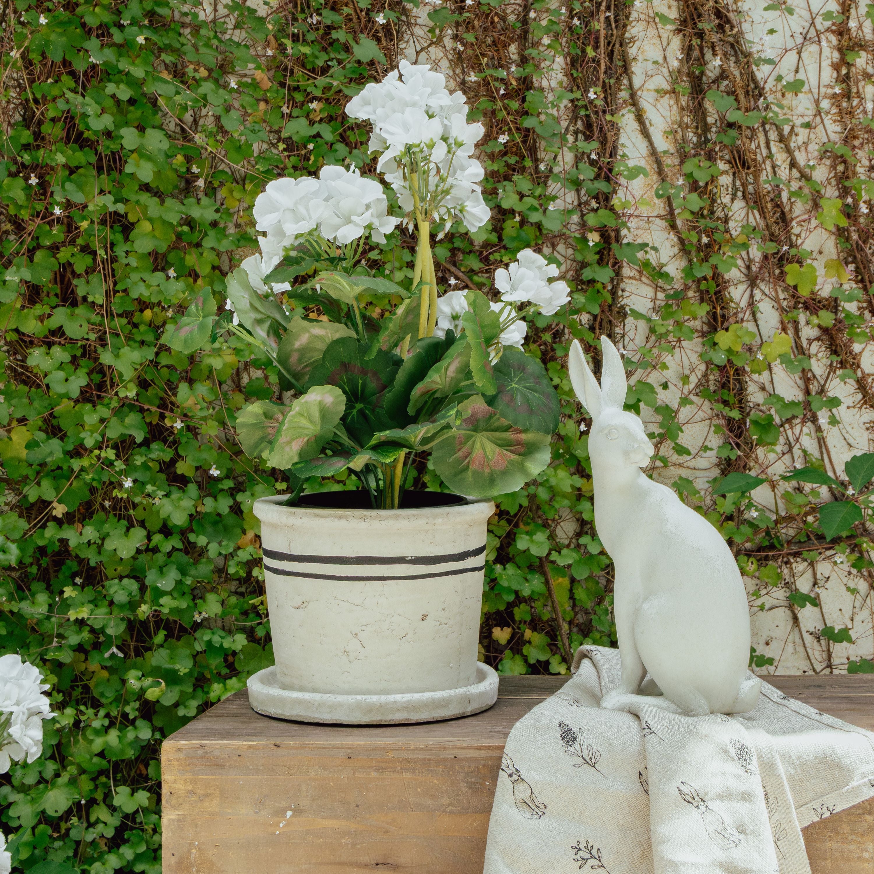 French Country Harold the Hare Turning Small White