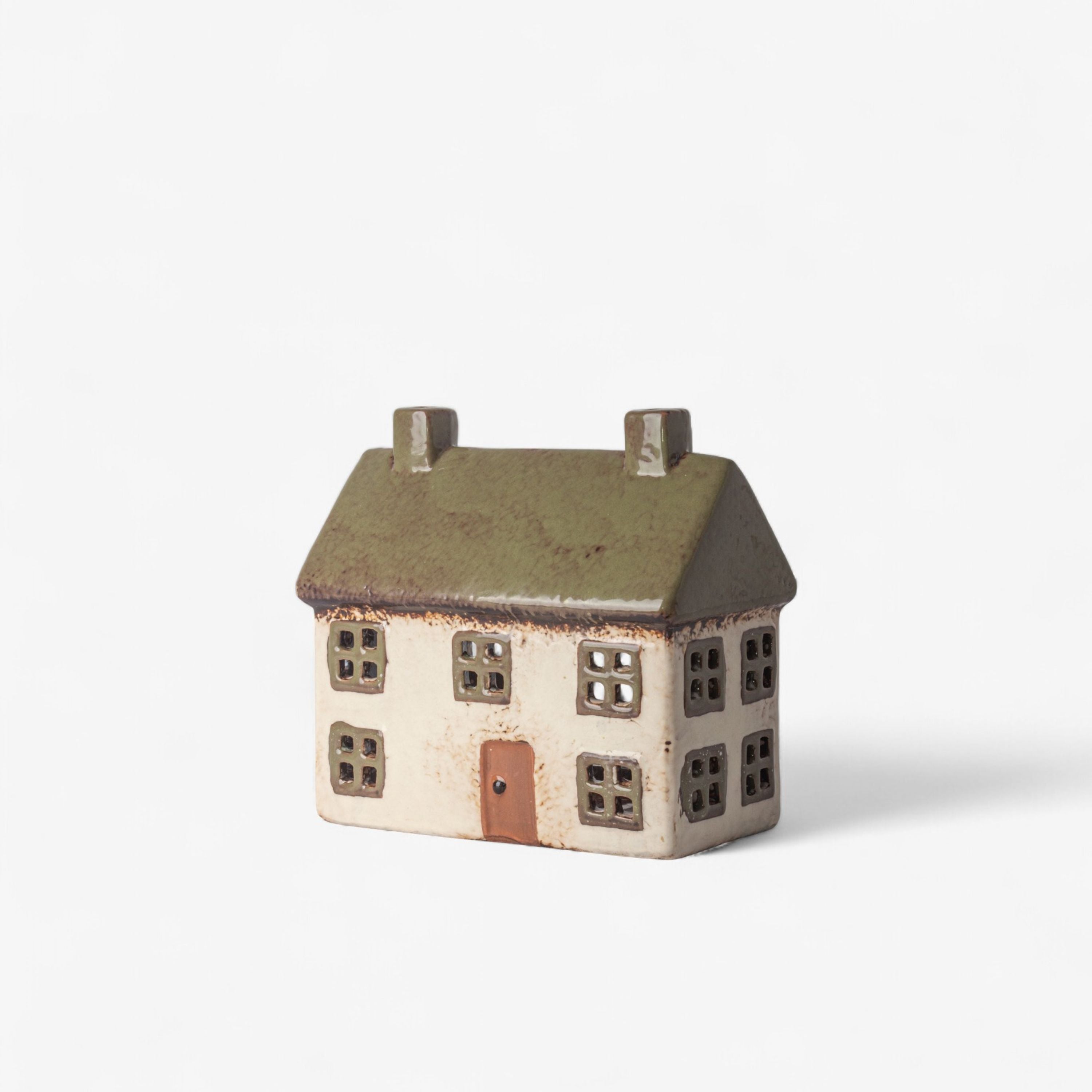 French Country Alsace Cottage Tea Light Olive Green