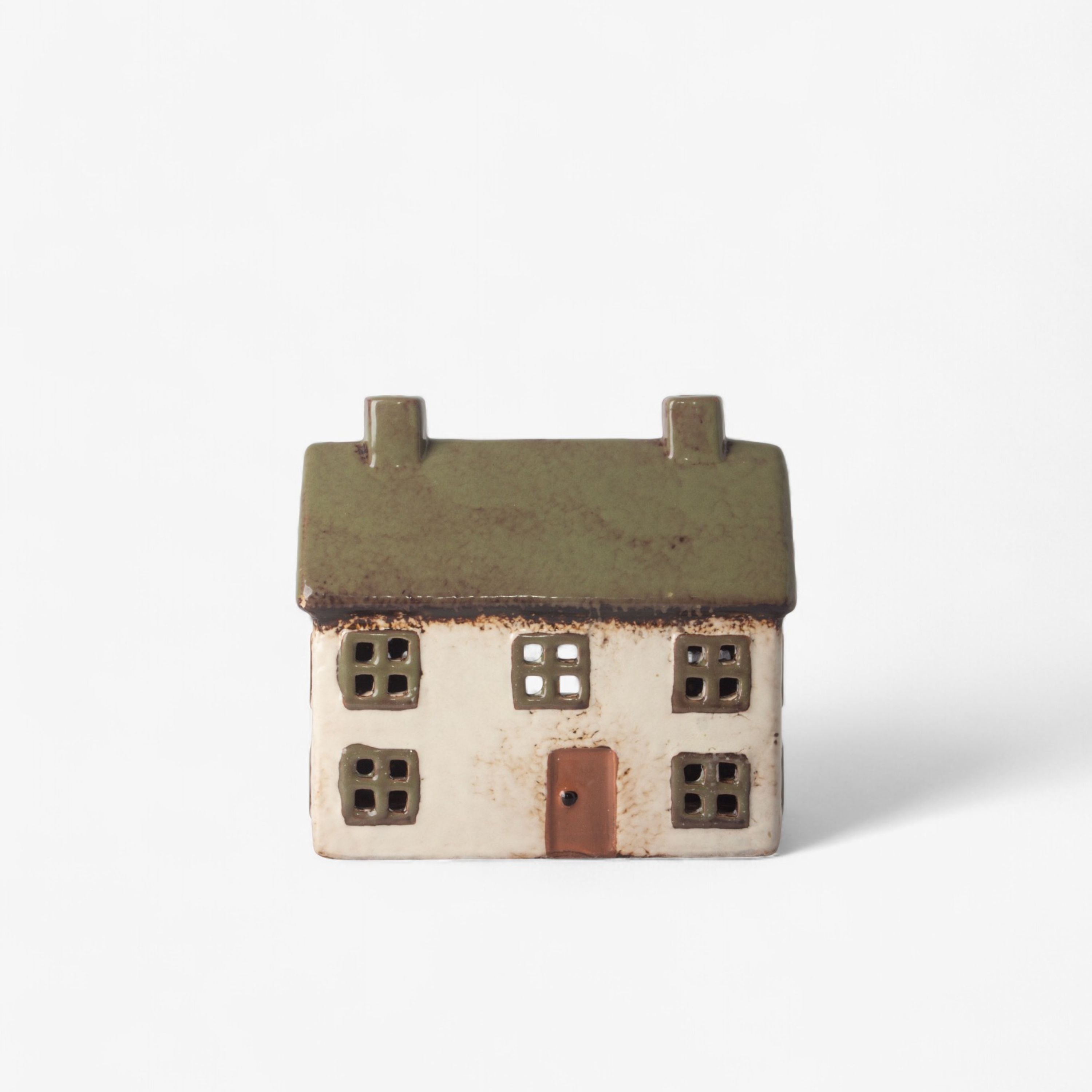 French Country Alsace Cottage Tea Light Olive Green
