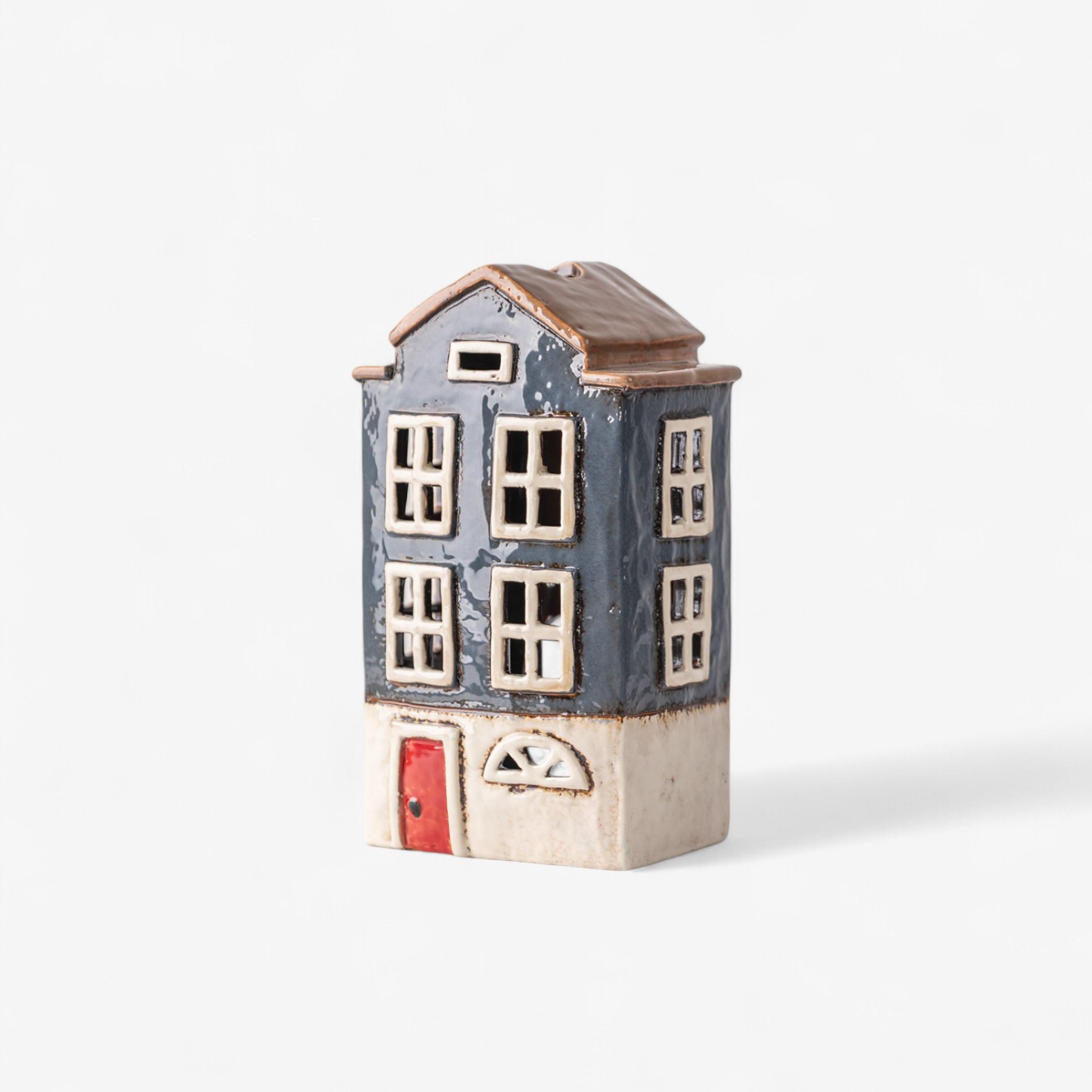French Country Alsace Tea Light House Nordic Navy