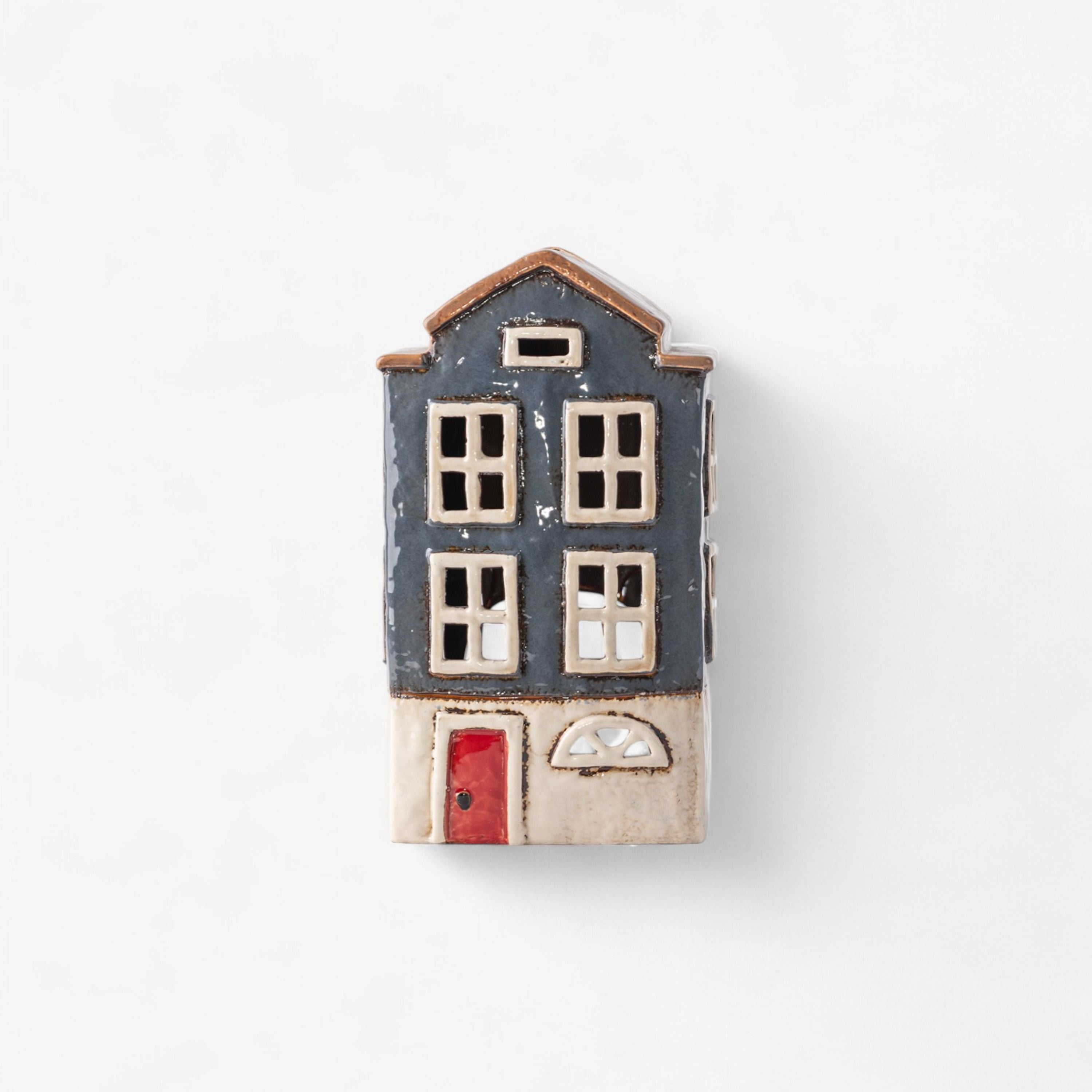 French Country Alsace Tea Light House Nordic Navy