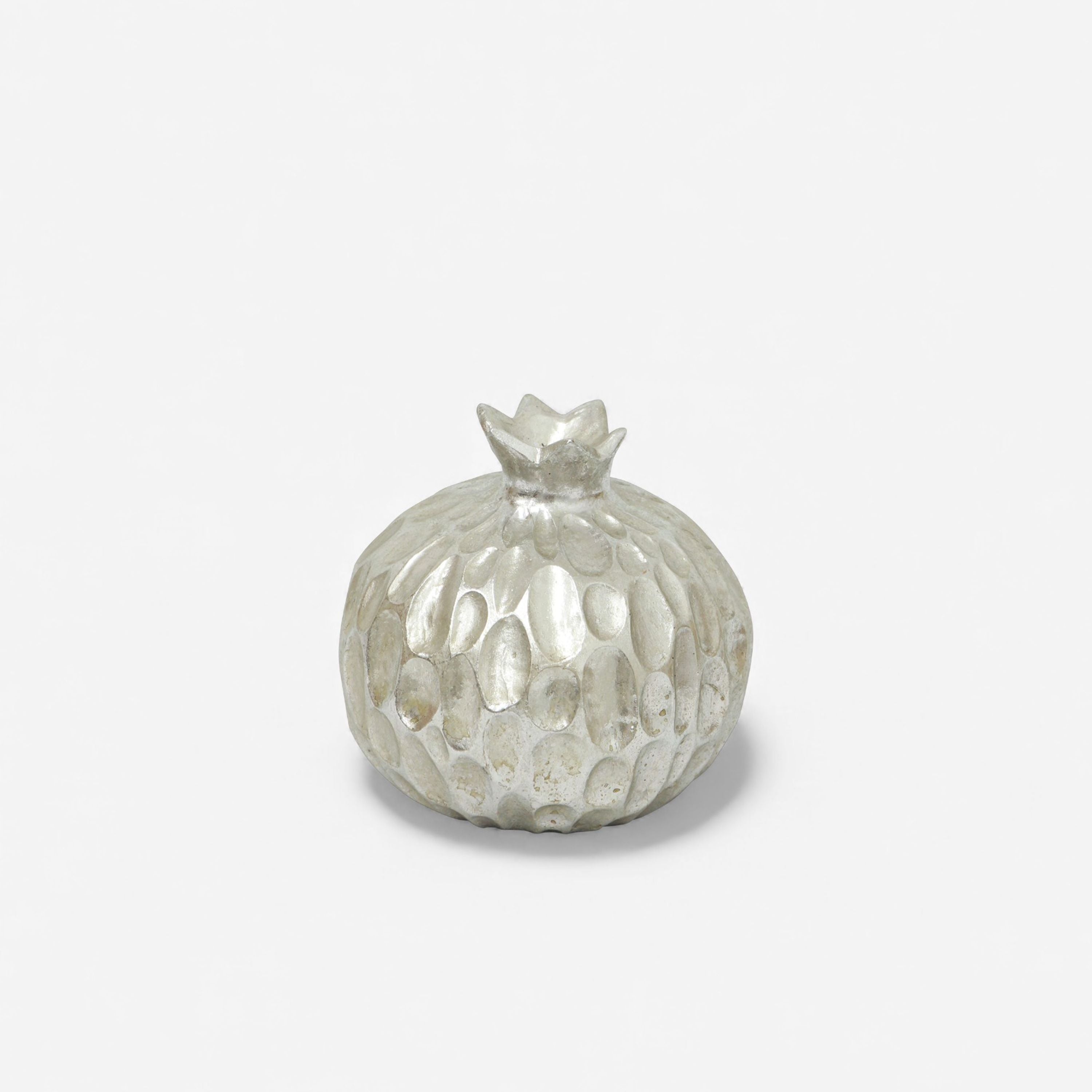 French Country Silver Pomegranate Décor