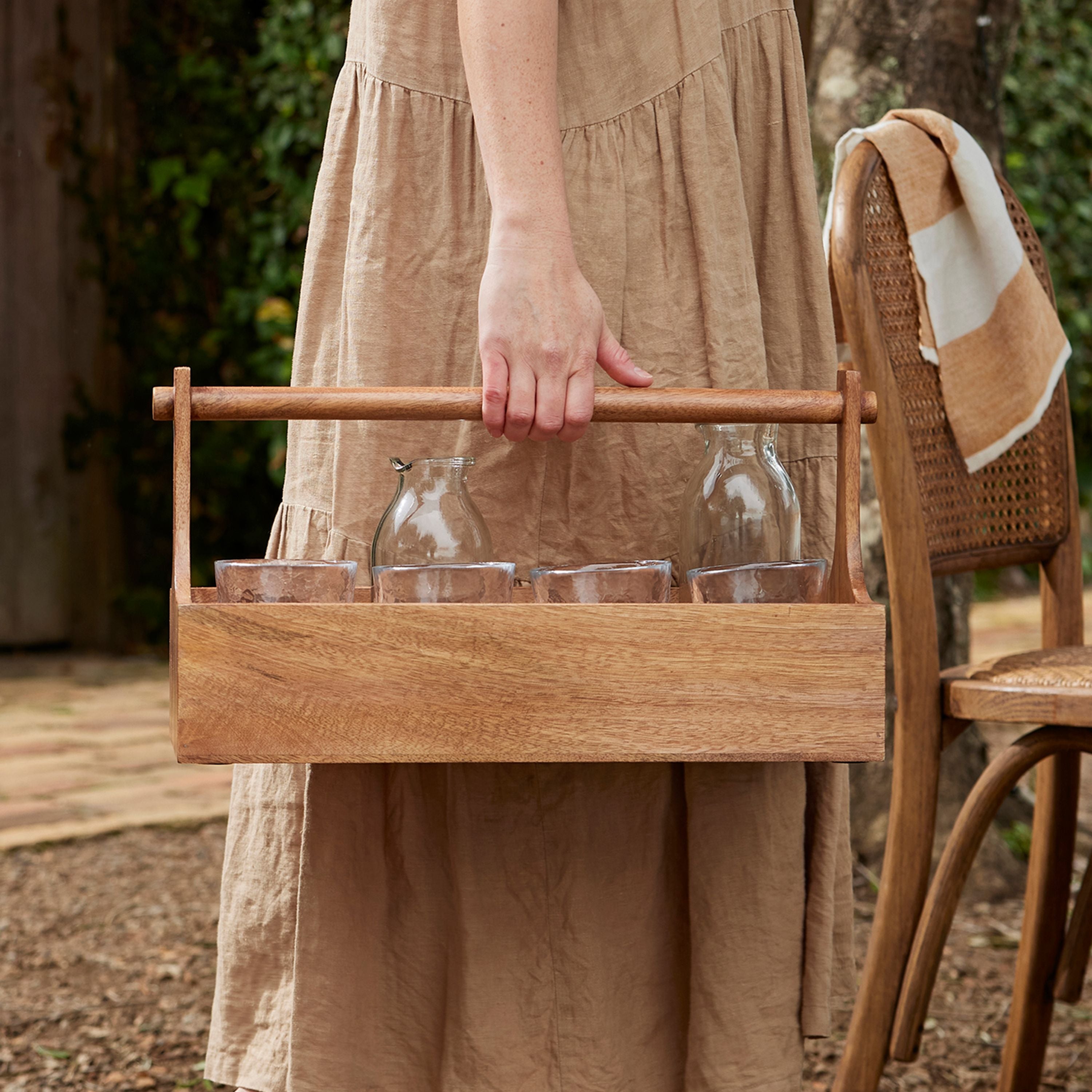 French Country Ploughmans Glass Carrier