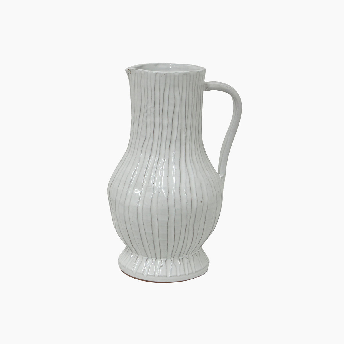 French Country Ribbed Jug Large