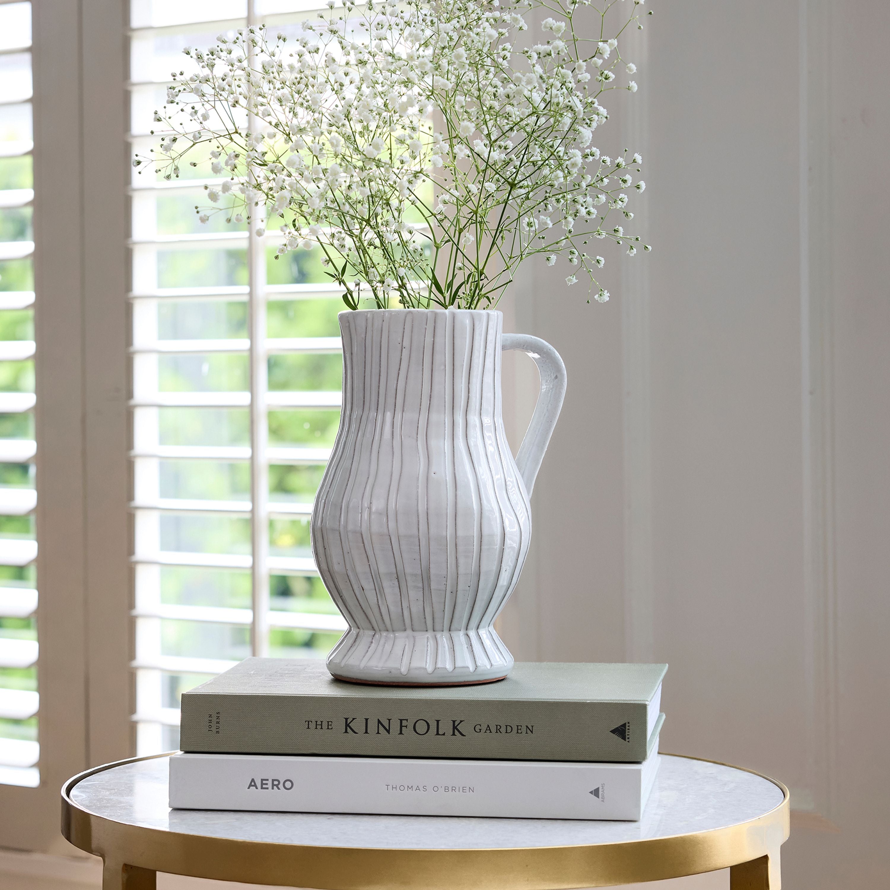French Country Ribbed Jug Small
